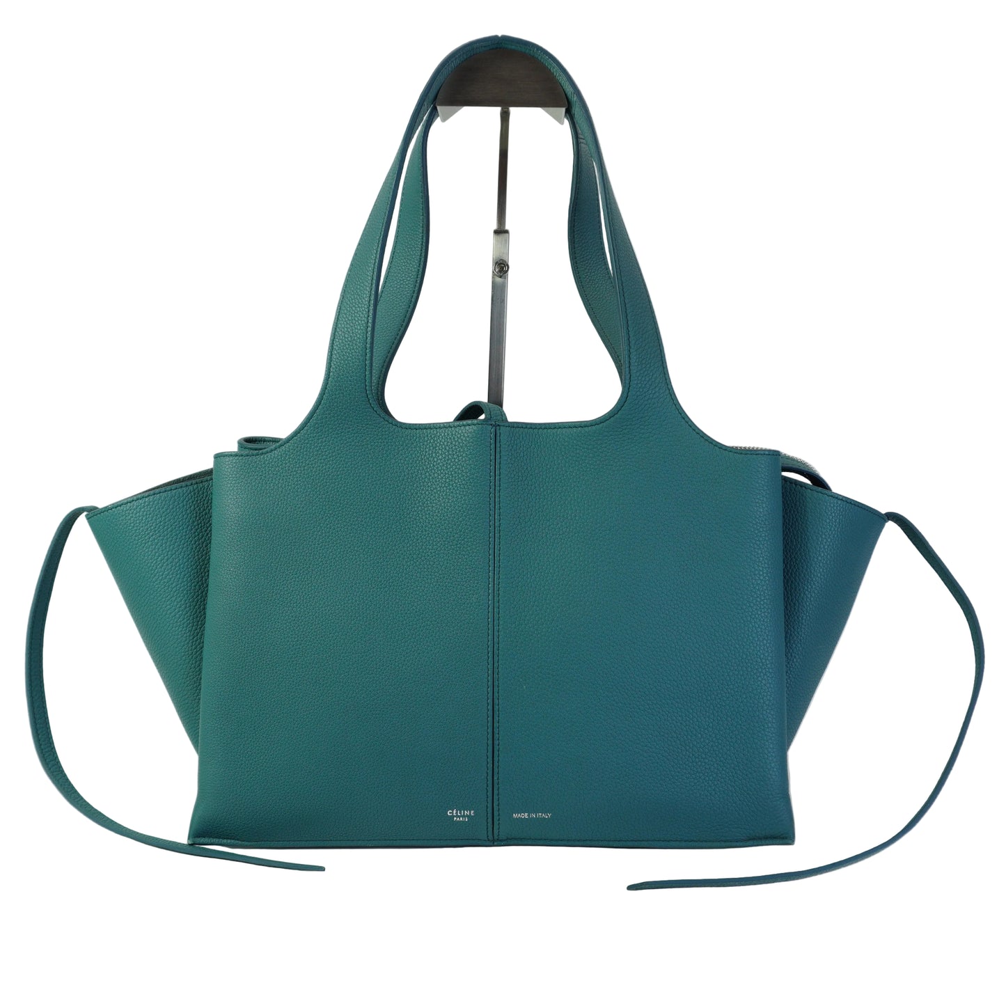 Celine Tri-fold Shoulde Bag Steel Blue Medium SHW