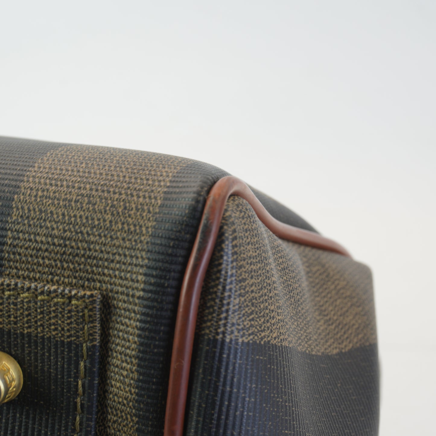 Fendi Pequin Boston Bag GHW Medium