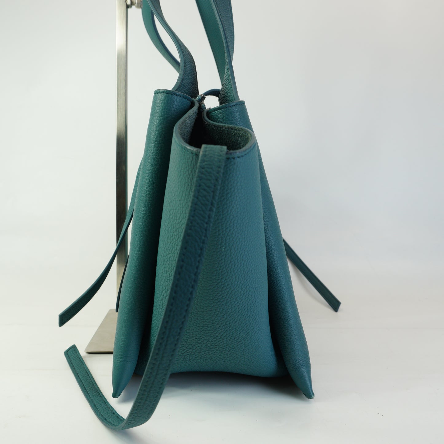 Celine Tri-fold Shoulde Bag Steel Blue Medium SHW