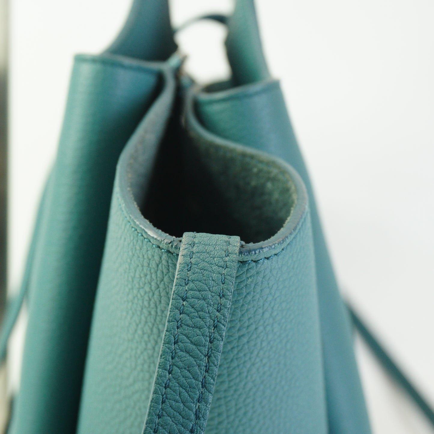 Celine Tri-fold Shoulde Bag Steel Blue Medium SHW