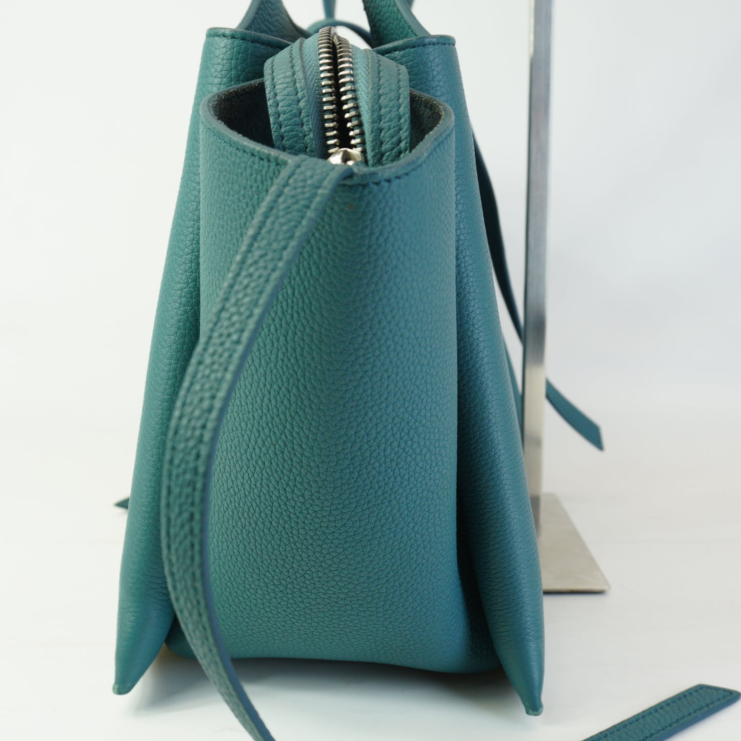 Celine Tri-fold Shoulde Bag Steel Blue Medium SHW