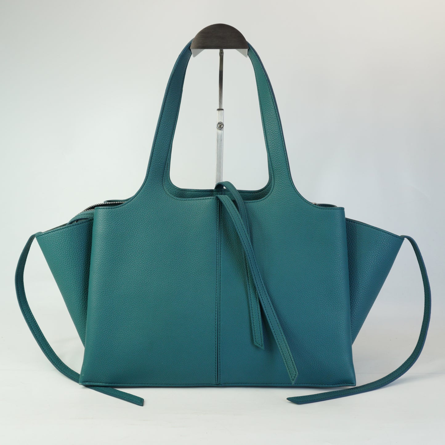 Celine Tri-fold Shoulde Bag Steel Blue Medium SHW