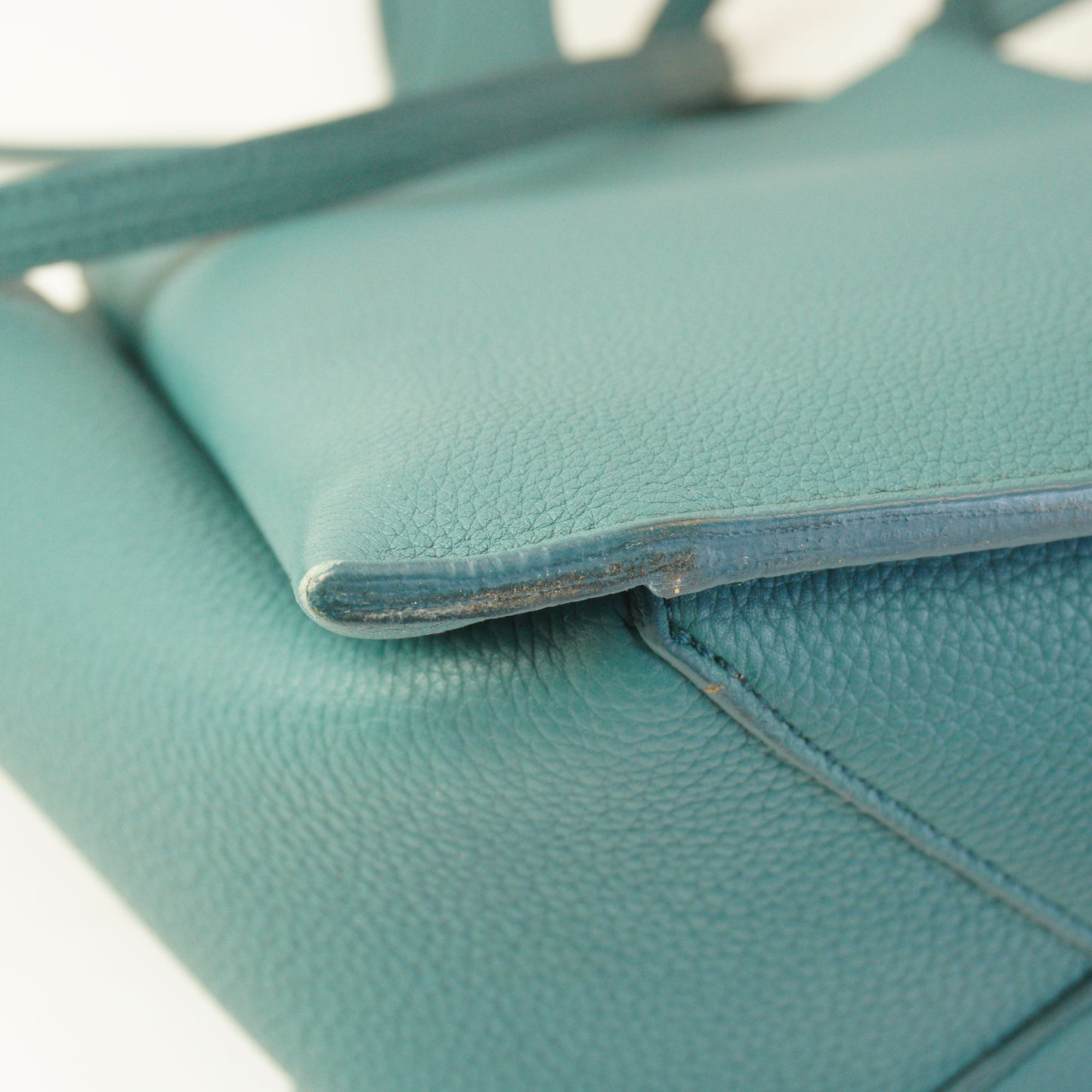 Celine Tri-fold Shoulde Bag Steel Blue Medium SHW