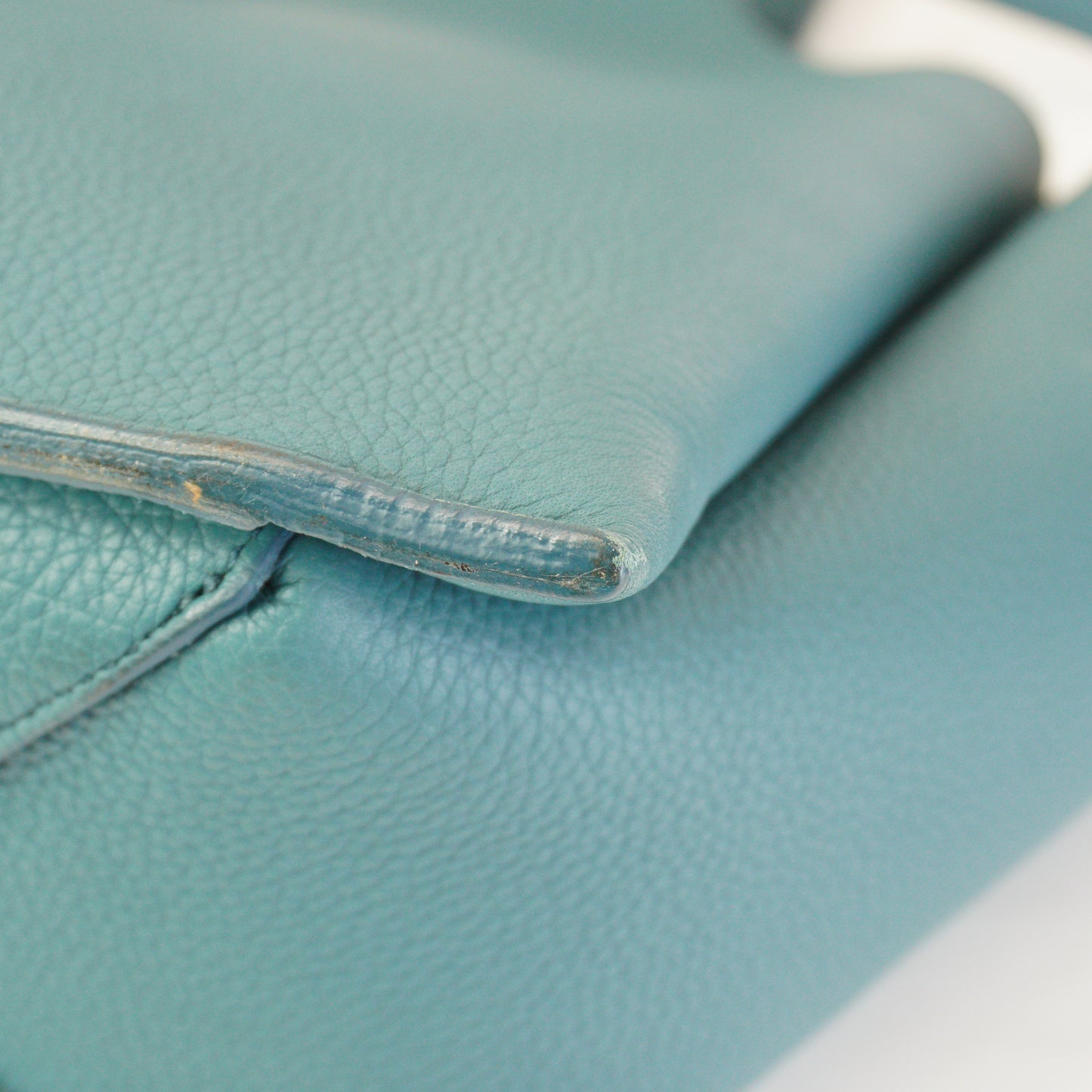 Celine Tri-fold Shoulde Bag Steel Blue Medium SHW