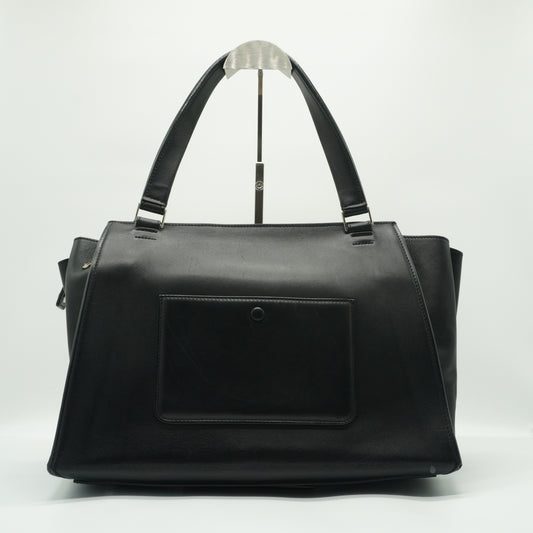 Celine Edge Black and Beige Large Bag SHW
