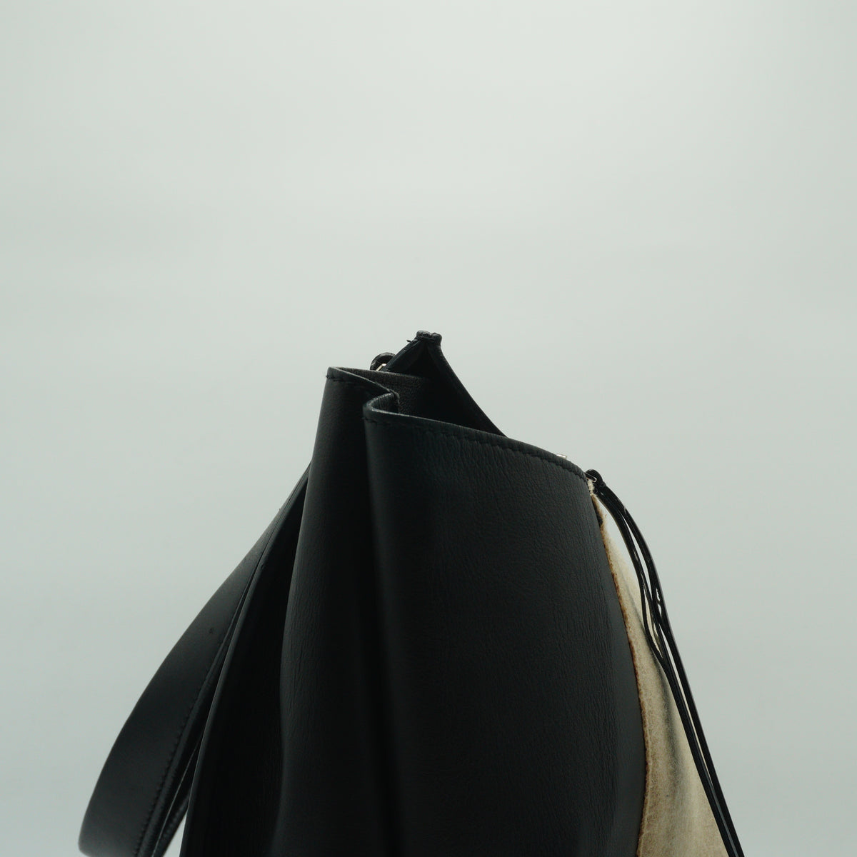 Celine Edge Black and Beige Large Bag SHW