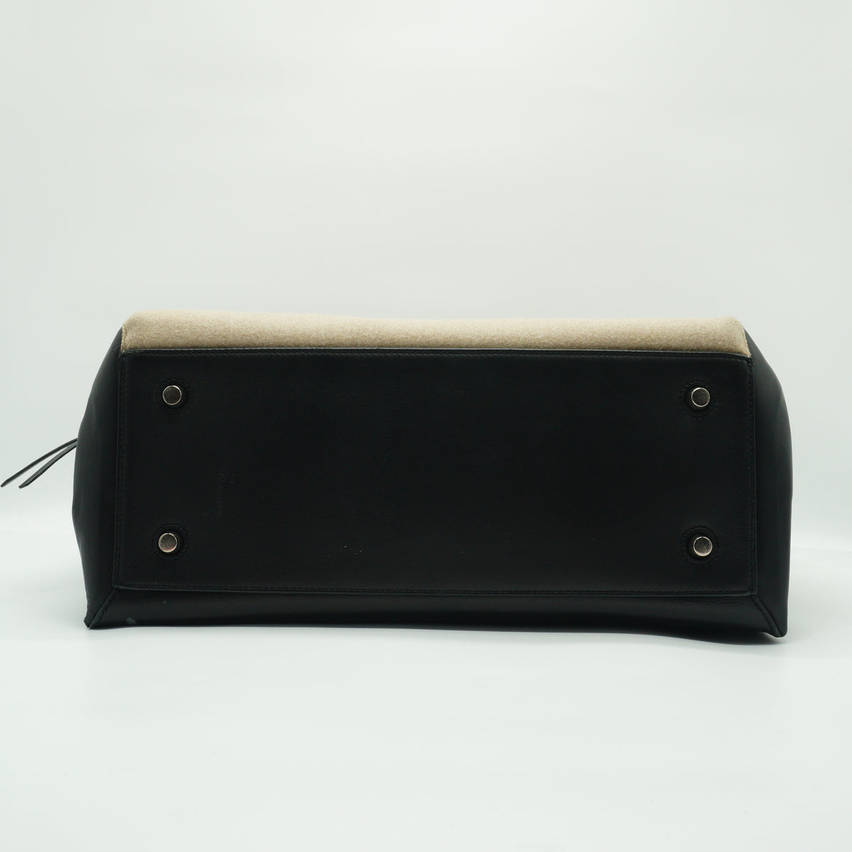 Celine Edge Black and Beige Large Bag SHW