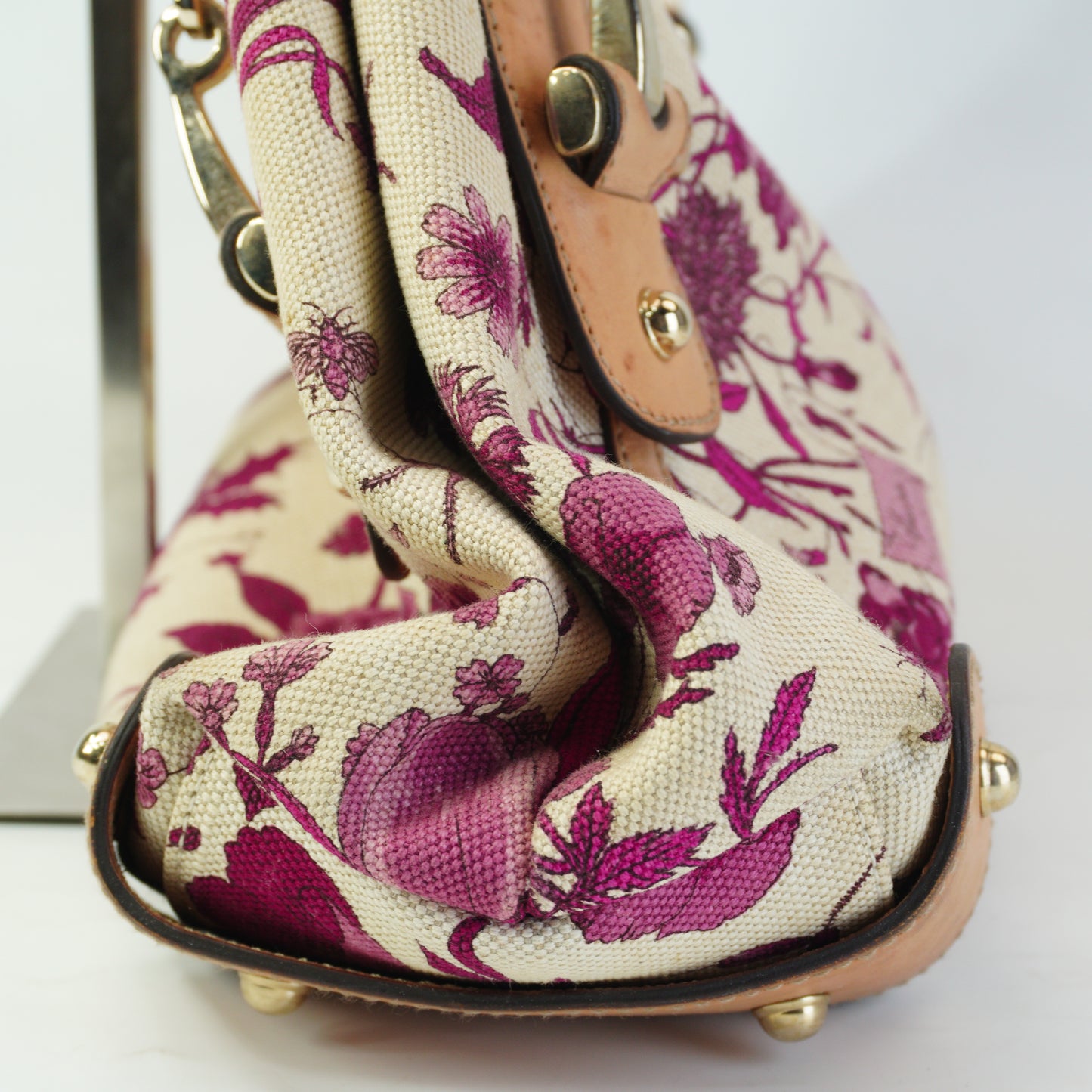 Gucci Pelham Floral Canvas Hobo Bag Medium GHW