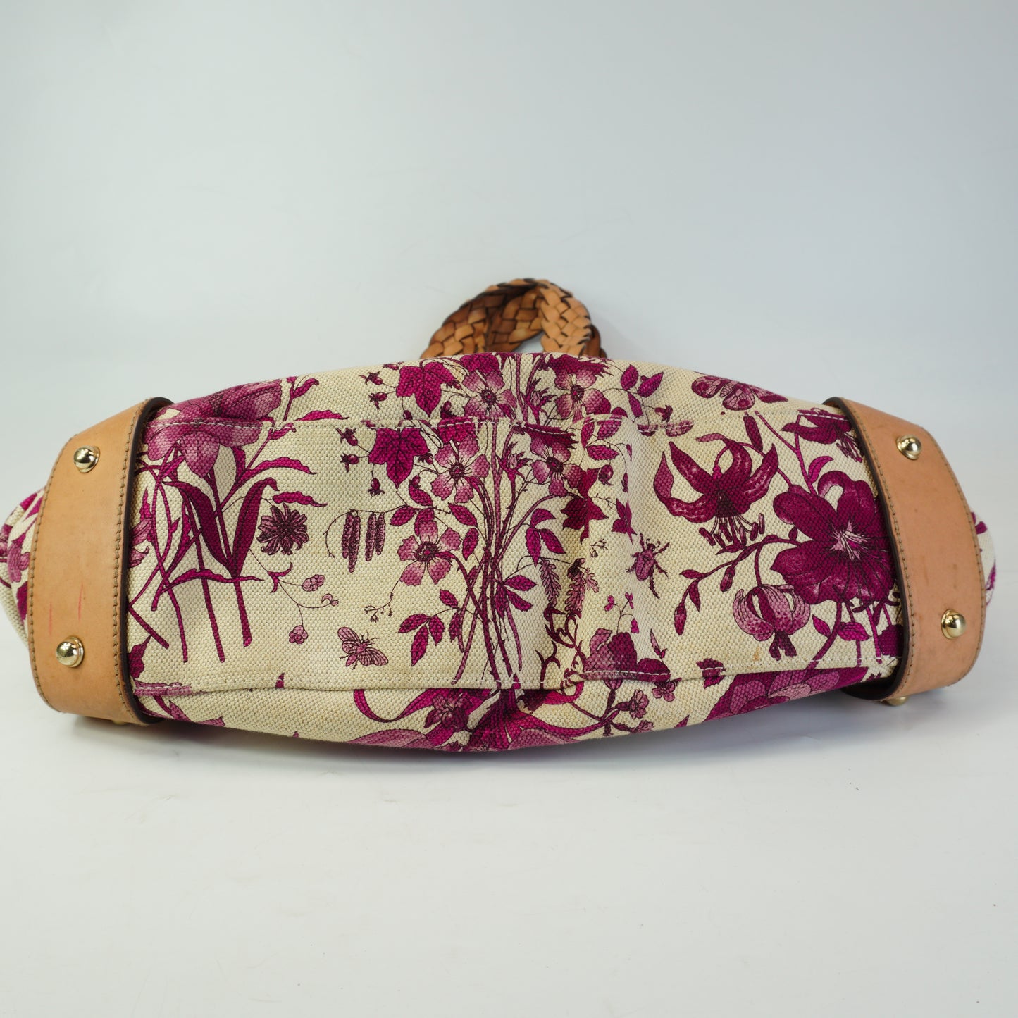 Gucci Pelham Floral Canvas Hobo Bag Medium GHW