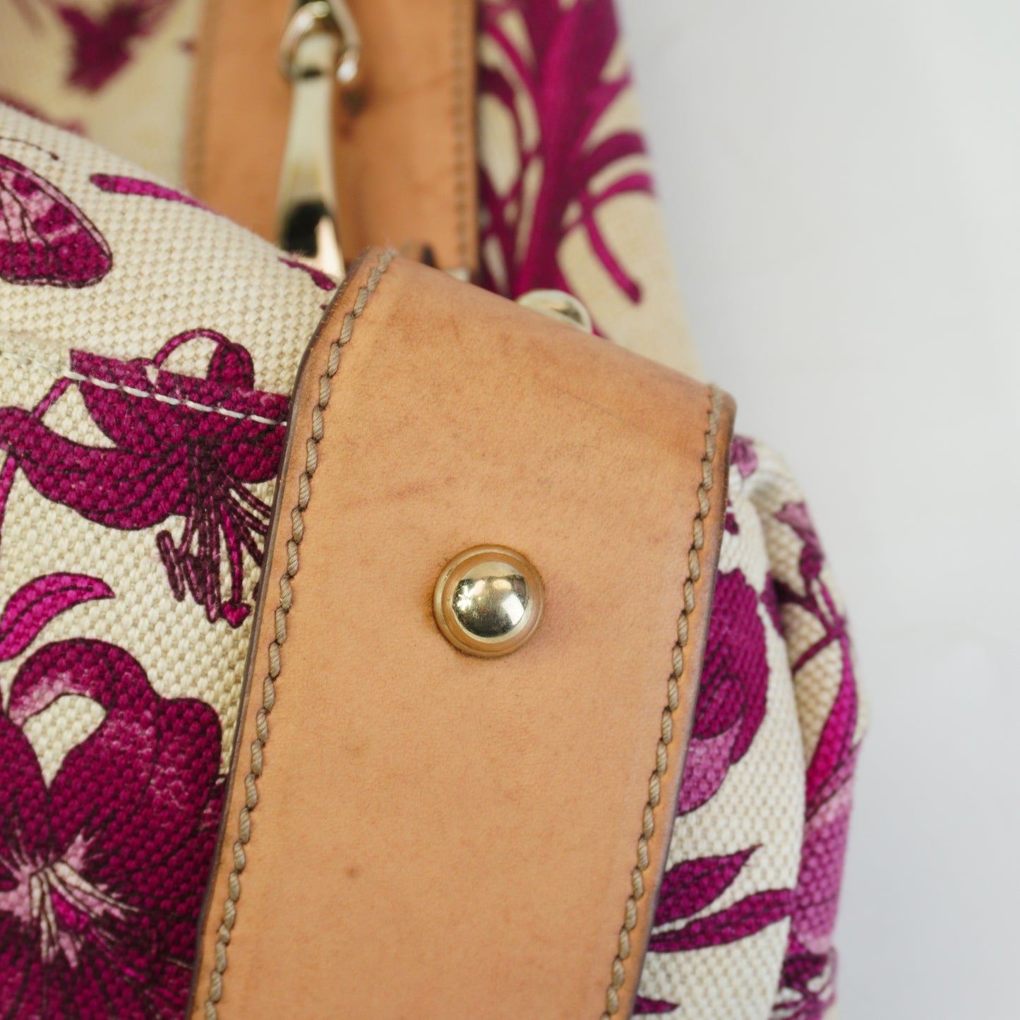 Gucci Pelham Floral Canvas Hobo Bag Medium GHW