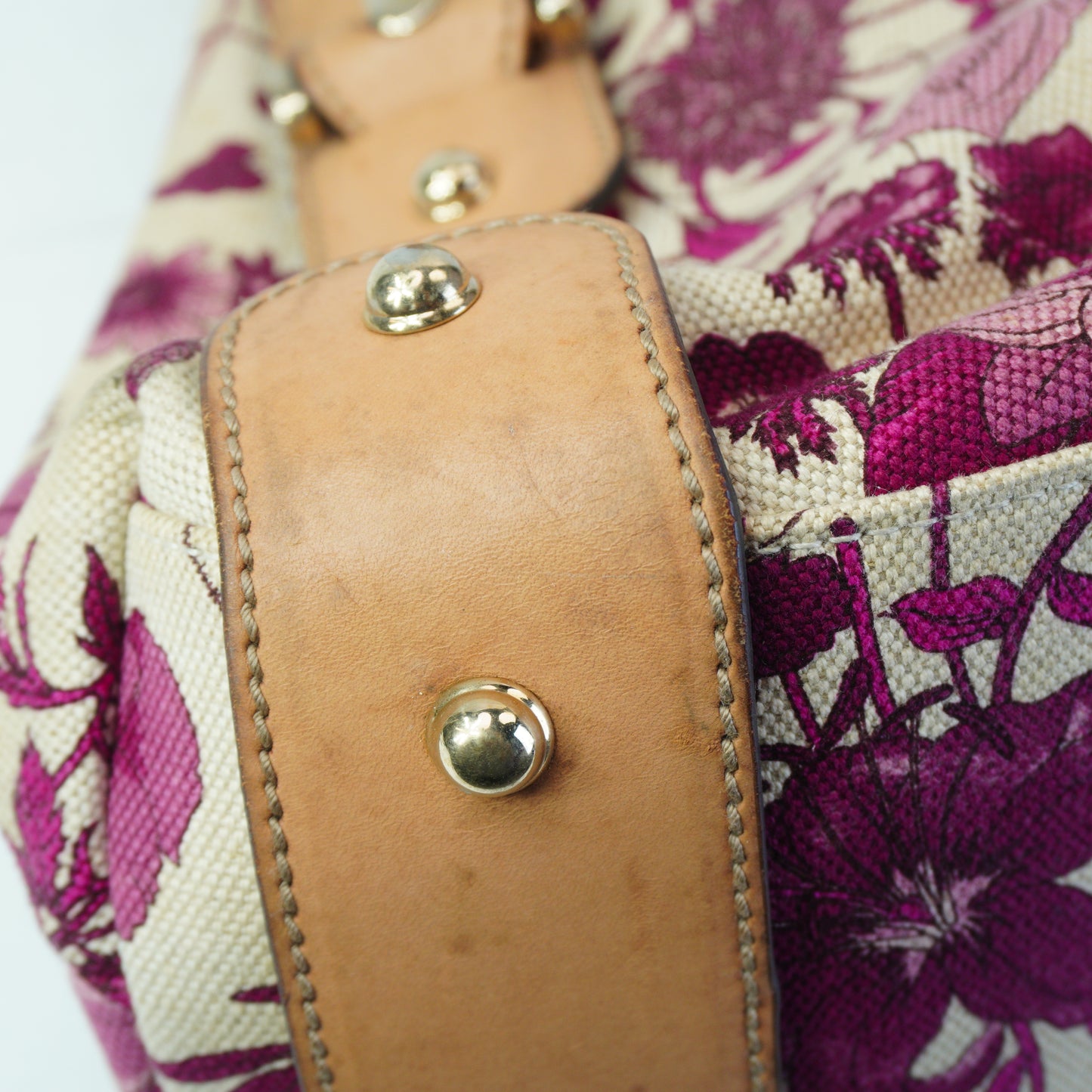 Gucci Pelham Floral Canvas Hobo Bag Medium GHW