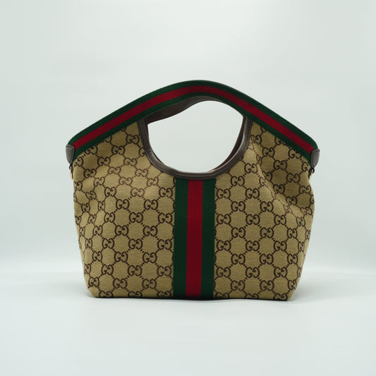 Gucci Giglio Medium Mono Canvas Beige SHW