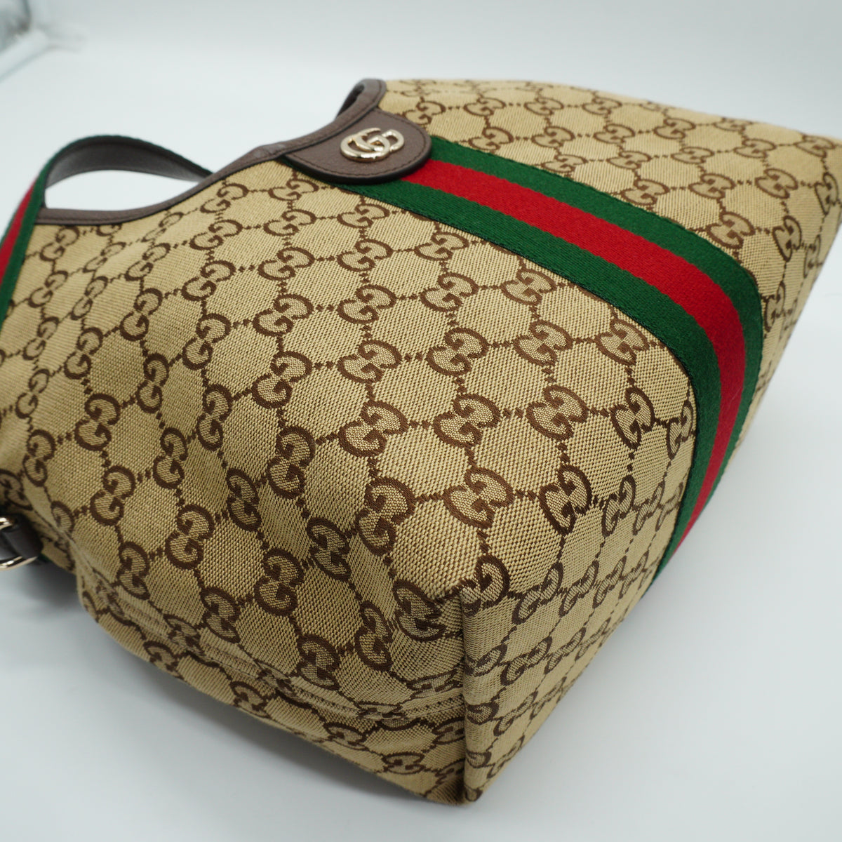 Gucci Giglio Medium Mono Canvas Beige SHW