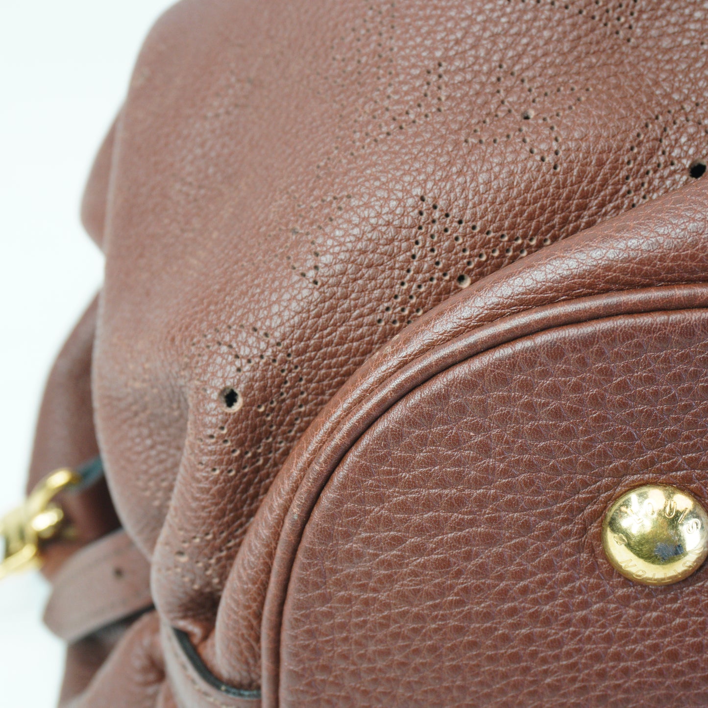 Louis Vuitton	Mahina Solor PM Bag Choco Brown Medium GHW