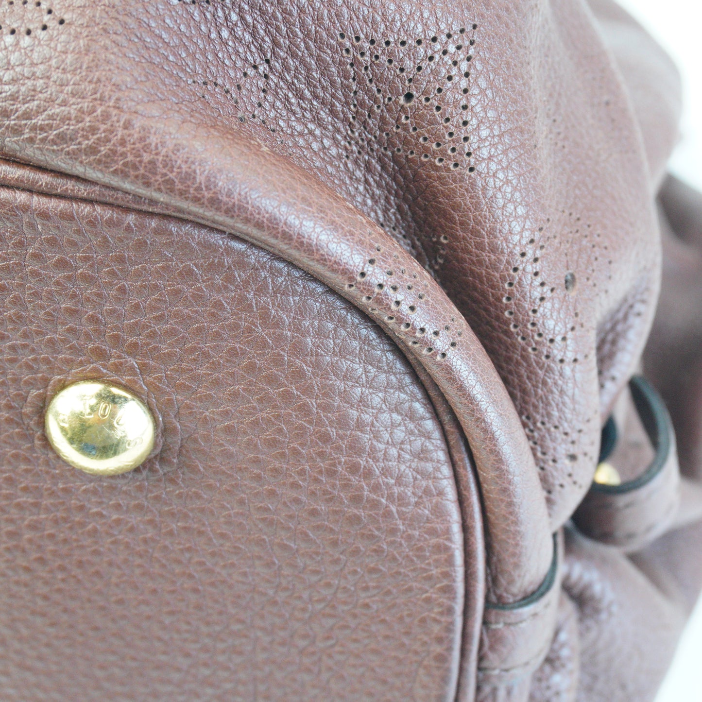 Louis Vuitton	Mahina Solor PM Bag Choco Brown Medium GHW