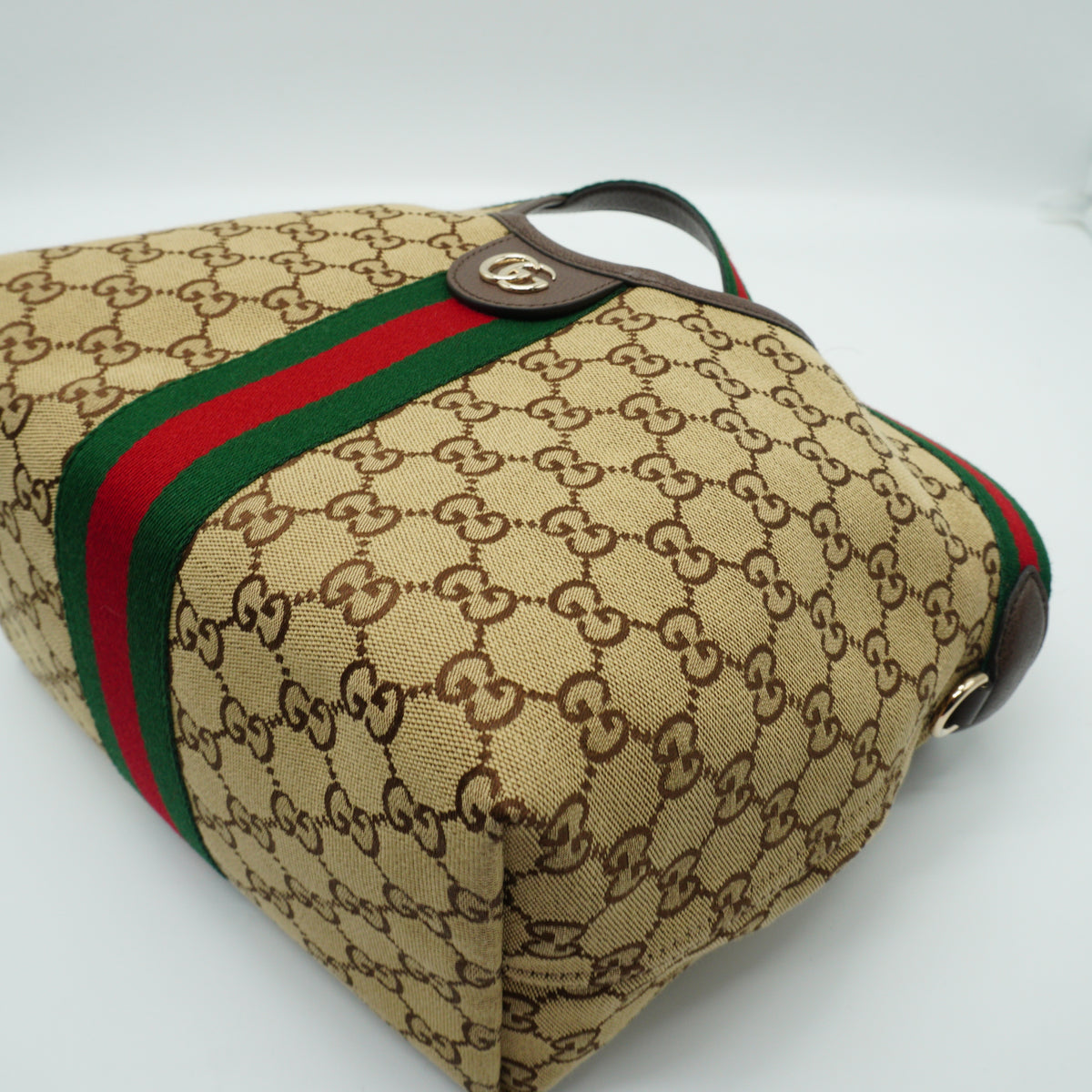 Gucci Giglio Medium Mono Canvas Beige SHW