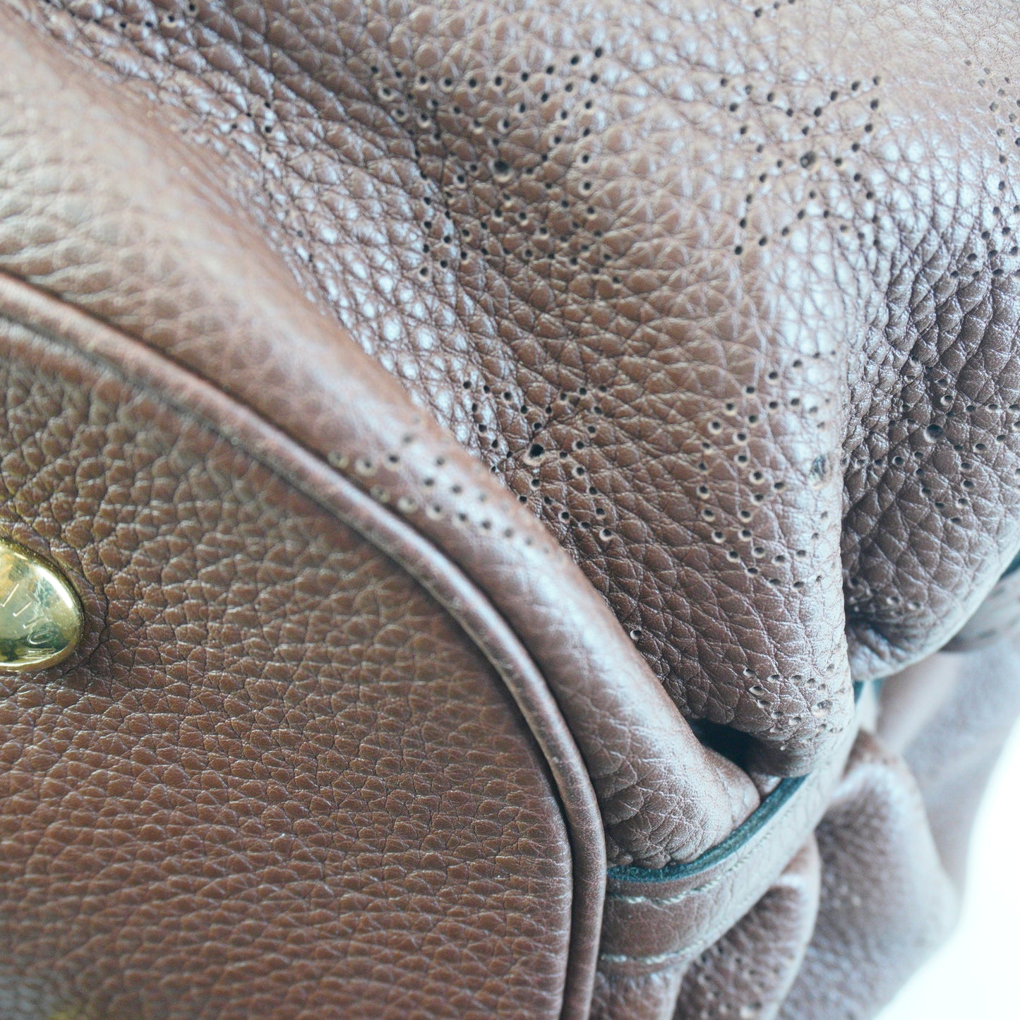 Louis Vuitton	Mahina Solor PM Bag Choco Brown Medium GHW