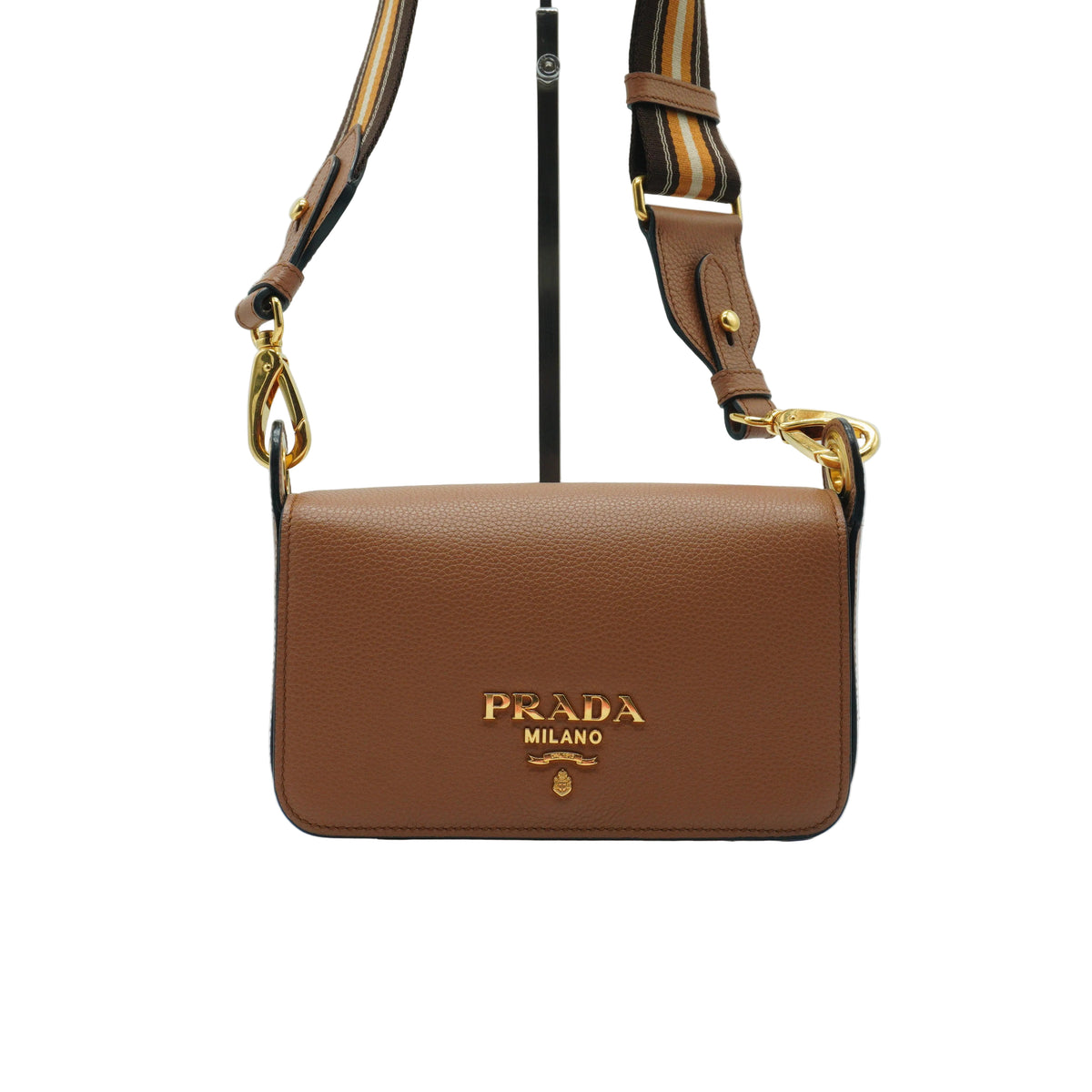 Prada Vitello Phenix Flap Crossbody Bag Small GHW