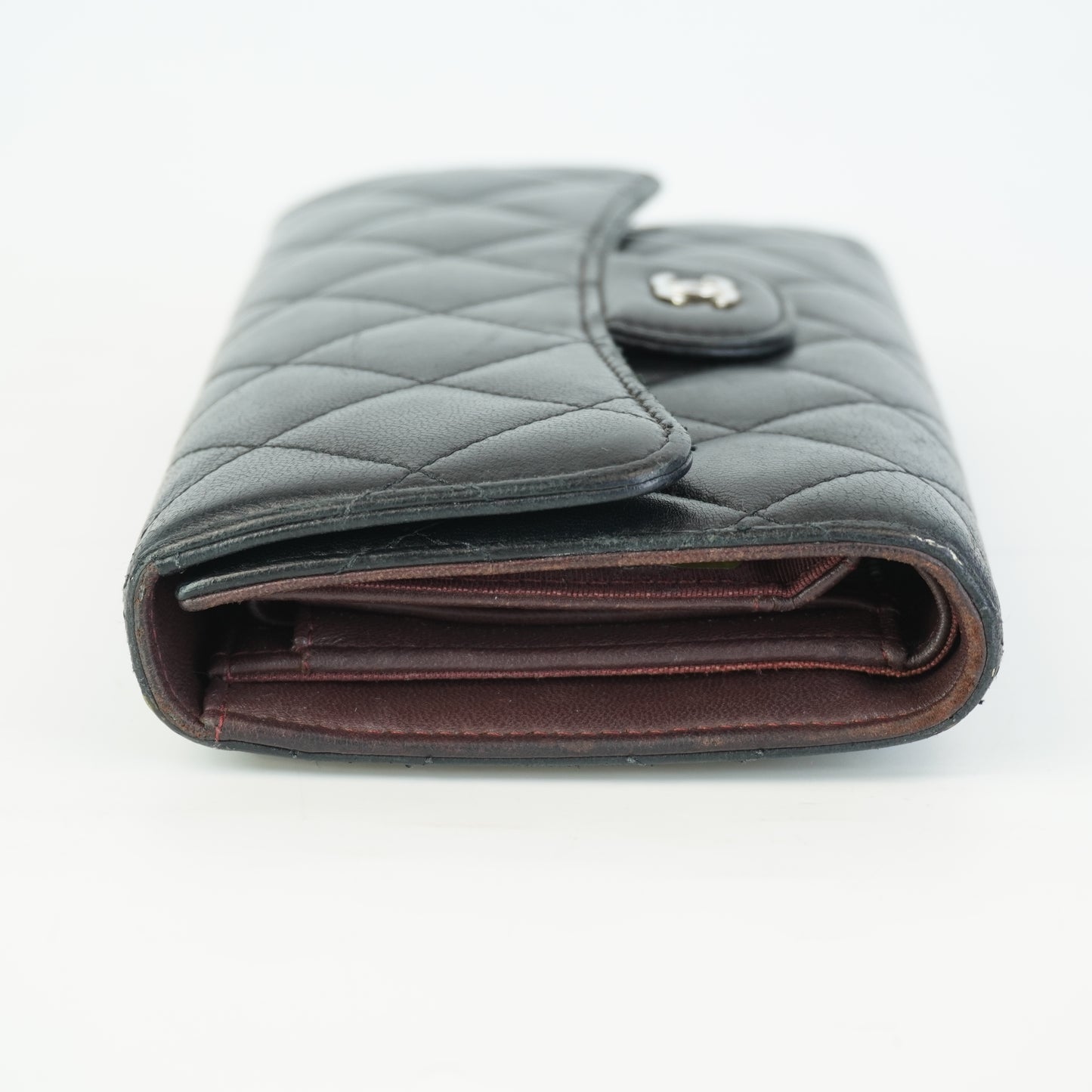 Chanel Long Flap Wallet Black