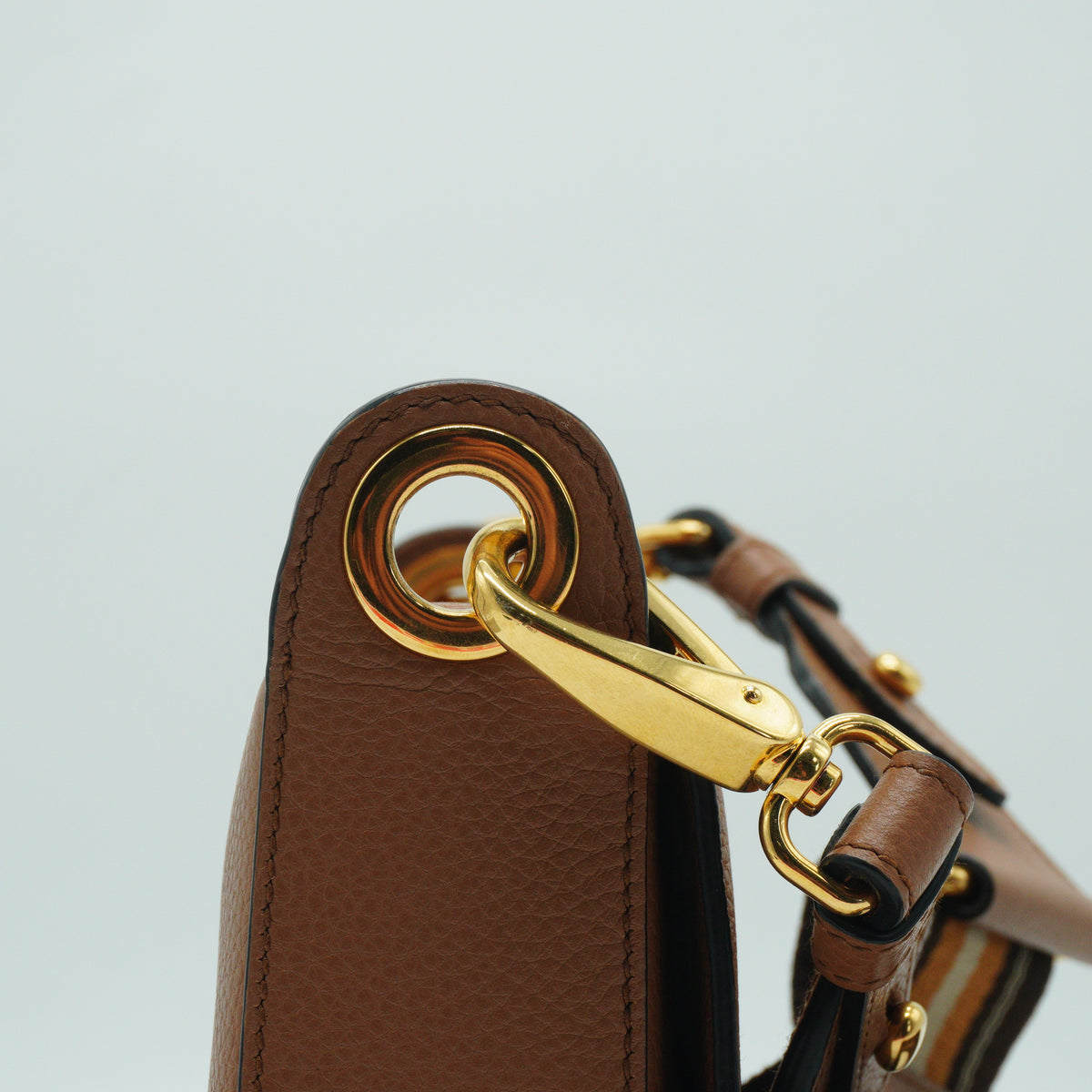 Prada Vitello Phenix Flap Crossbody Bag Small GHW