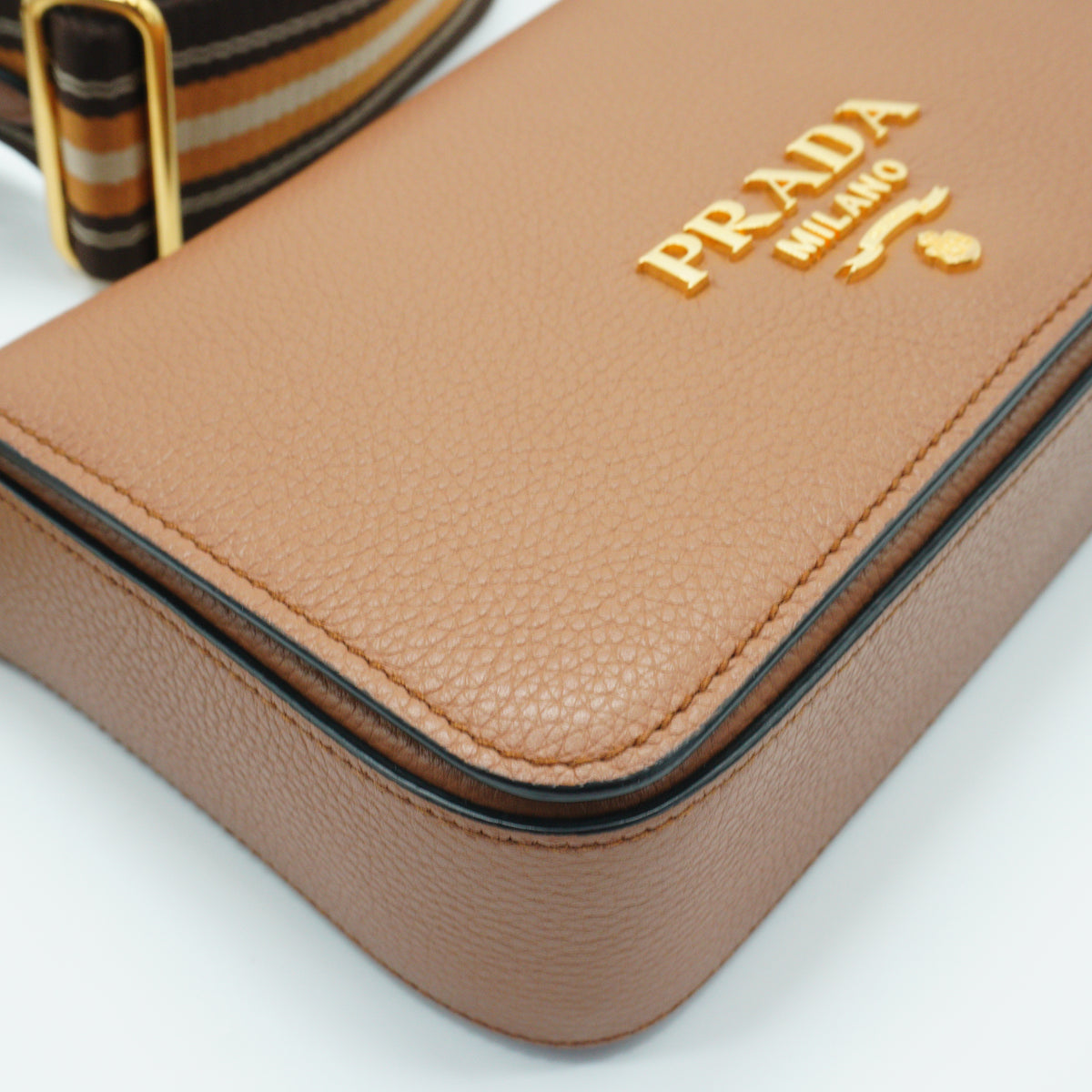 Prada Vitello Phenix Flap Crossbody Bag Small GHW