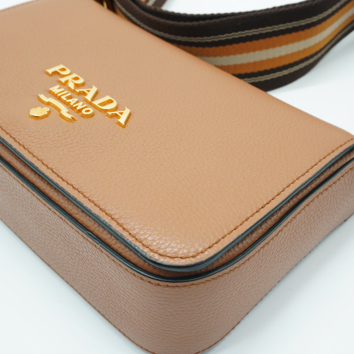 Prada Vitello Phenix Flap Crossbody Bag Small GHW