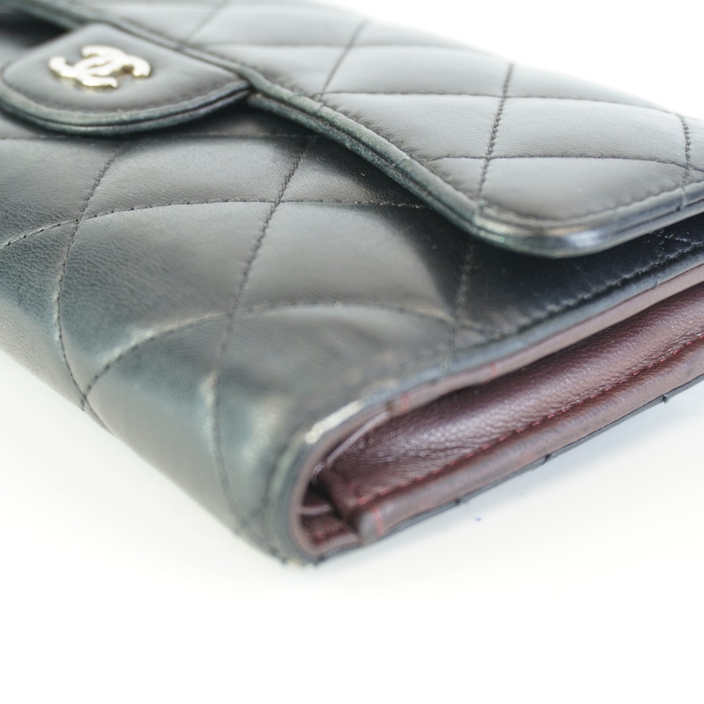 Chanel Long Flap Wallet Black