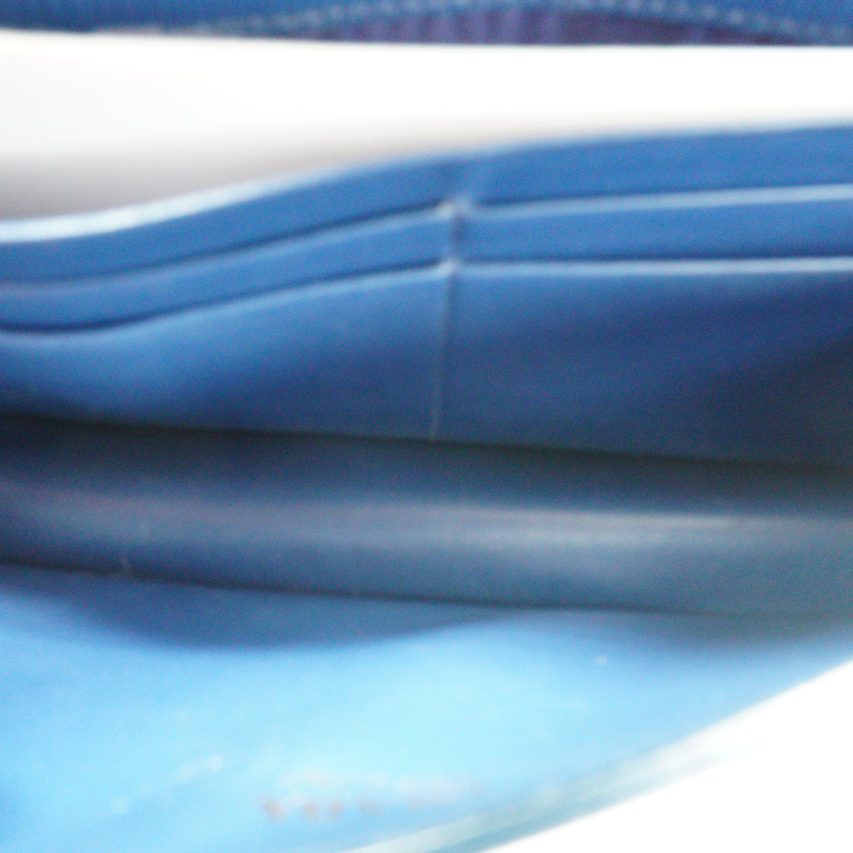 Prada Vitello Small Move Wallet Blue GHW