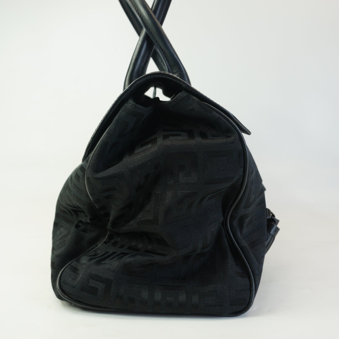 Givenchy Vintage 4G Monogram Tassel Flap Handbag Black Medium GHW