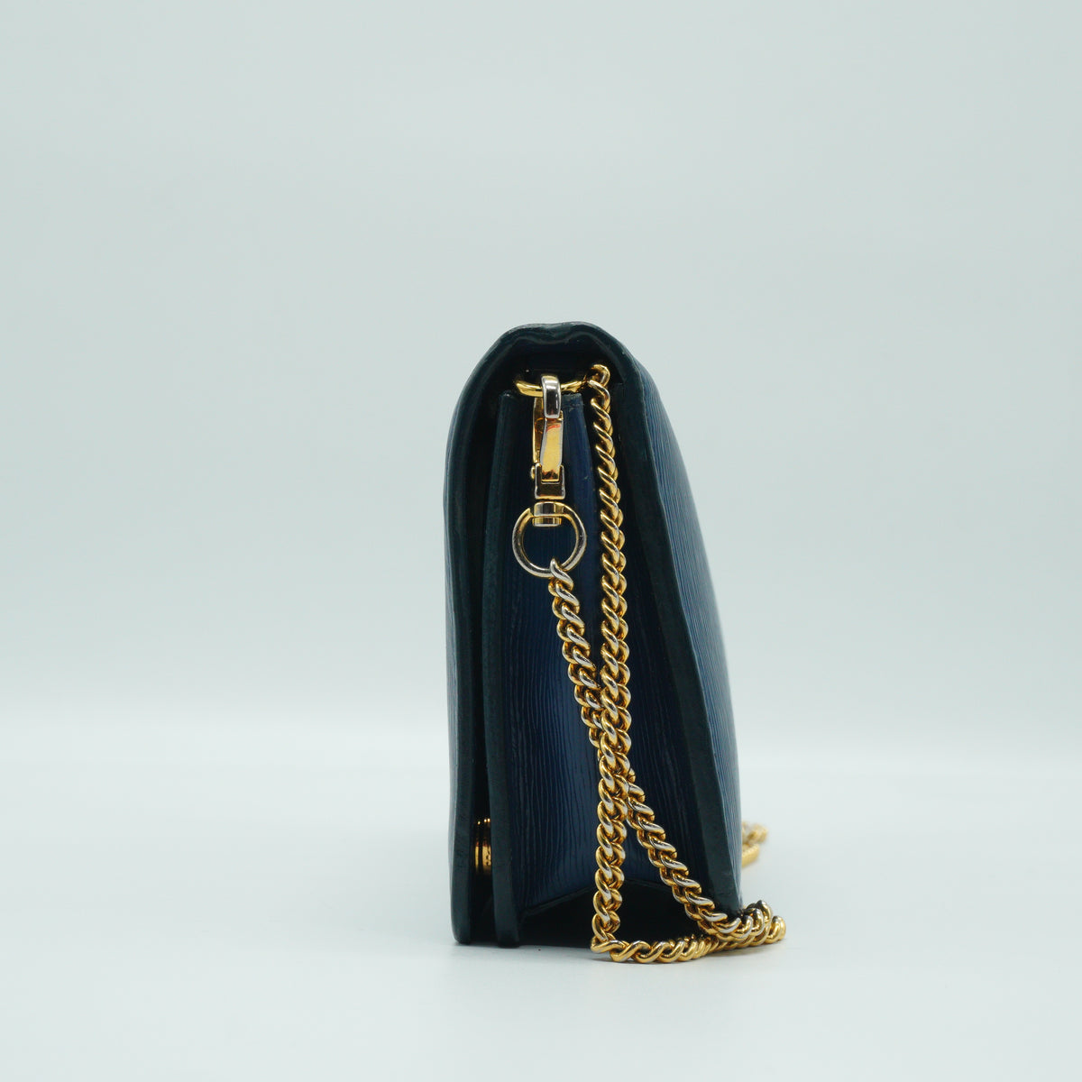 Prada Vitello Small Move Wallet Blue GHW