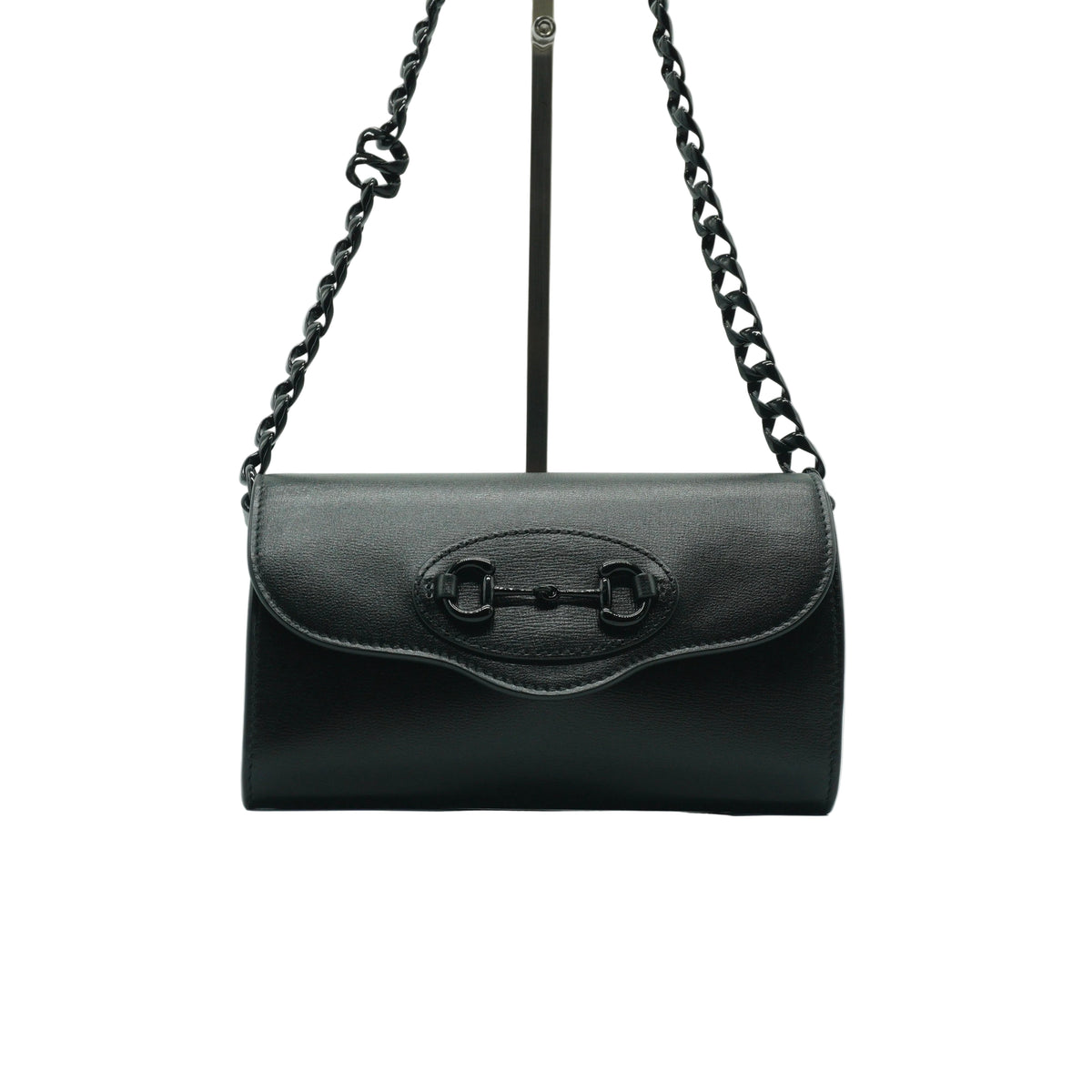 Gucci Horsebit Small Chain Bag Black BHW