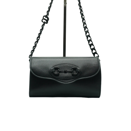 Gucci Horsebit Small Chain Bag Black BHW