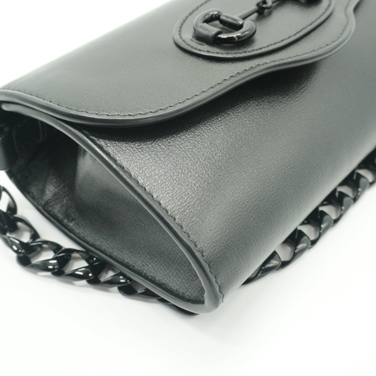 Gucci Horsebit Small Chain Bag Black BHW