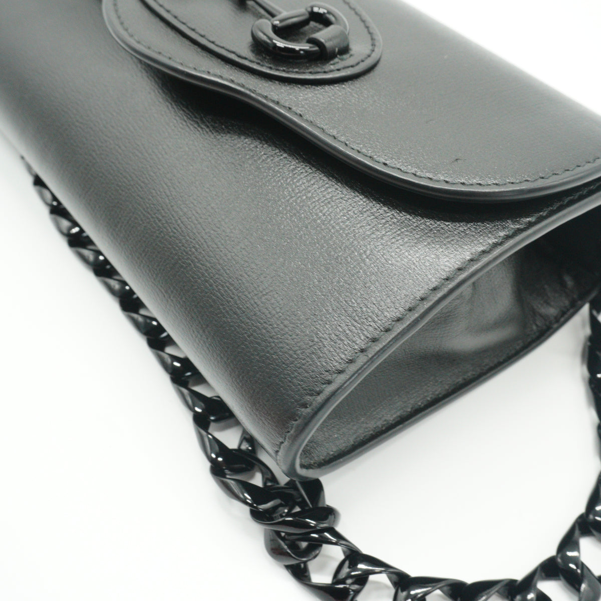 Gucci Horsebit Small Chain Bag Black BHW
