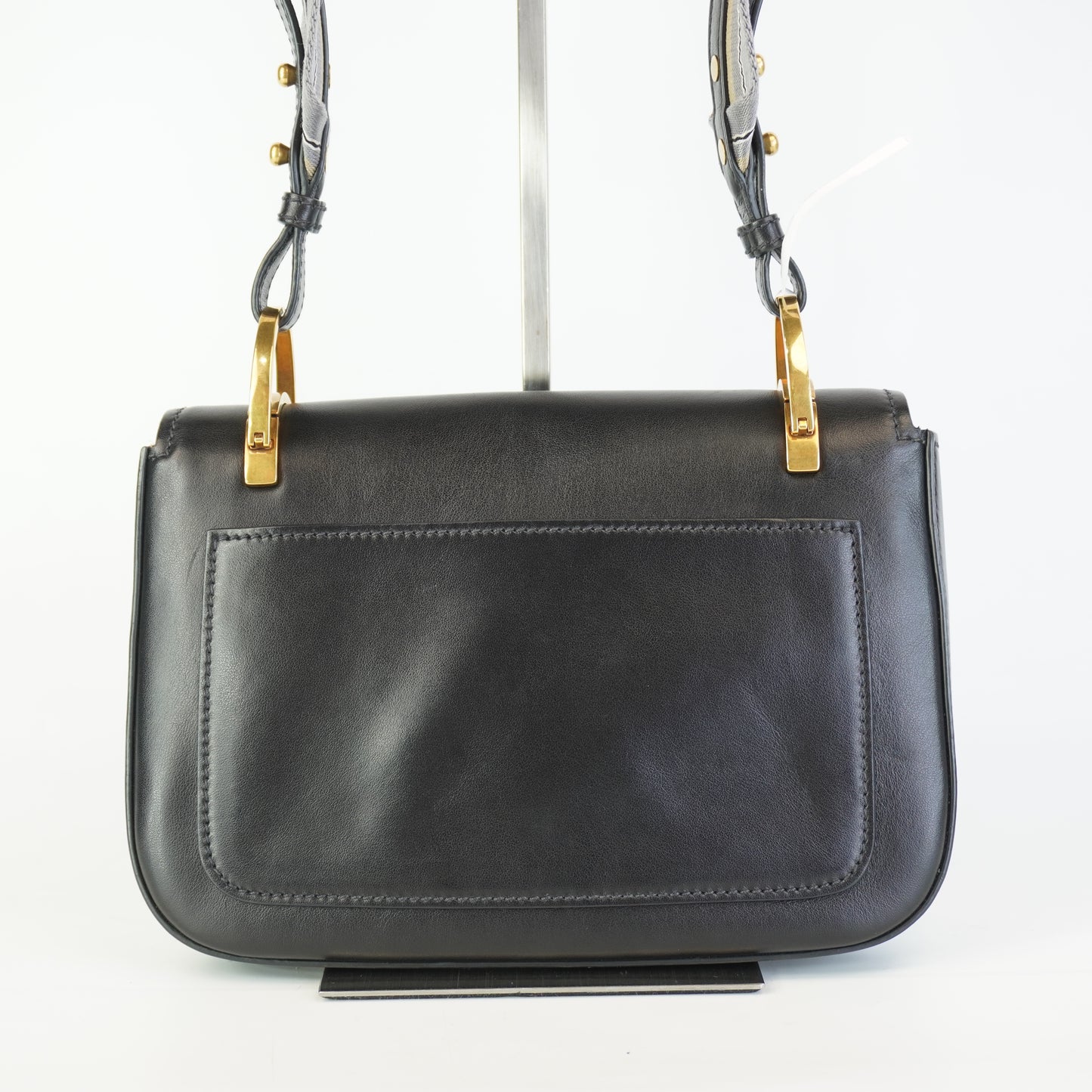 Prada Pionniere Saddle Black Small GHW