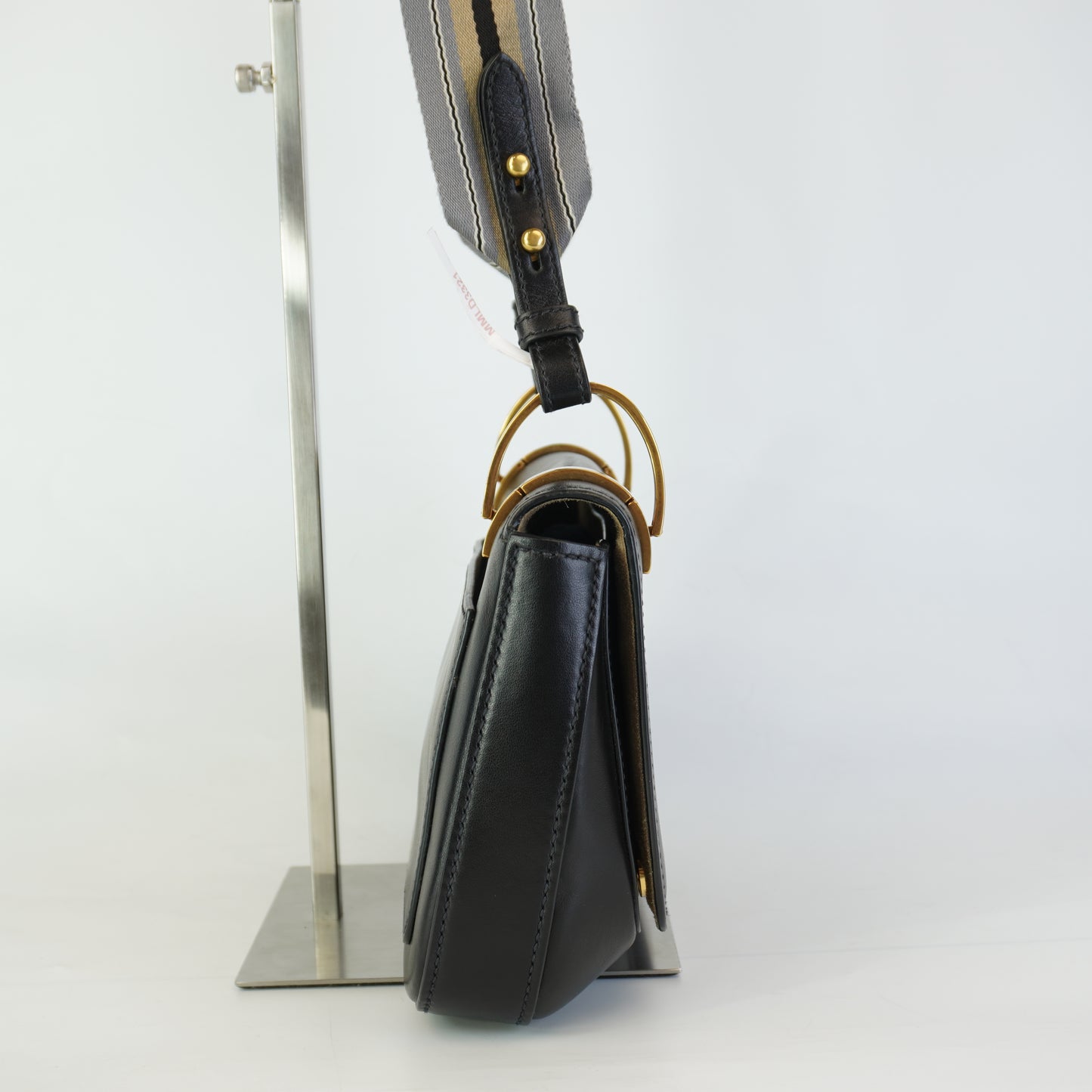 Prada Pionniere Saddle Black Small GHW