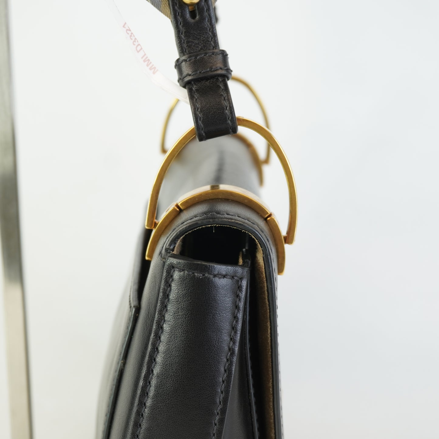 Prada Pionniere Saddle Black Small GHW