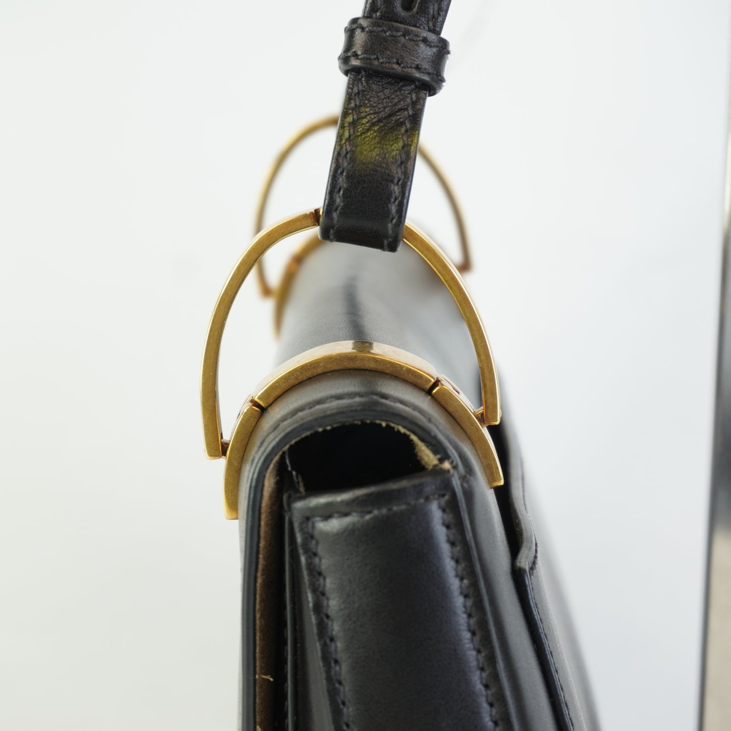 Prada Pionniere Saddle Black Small GHW