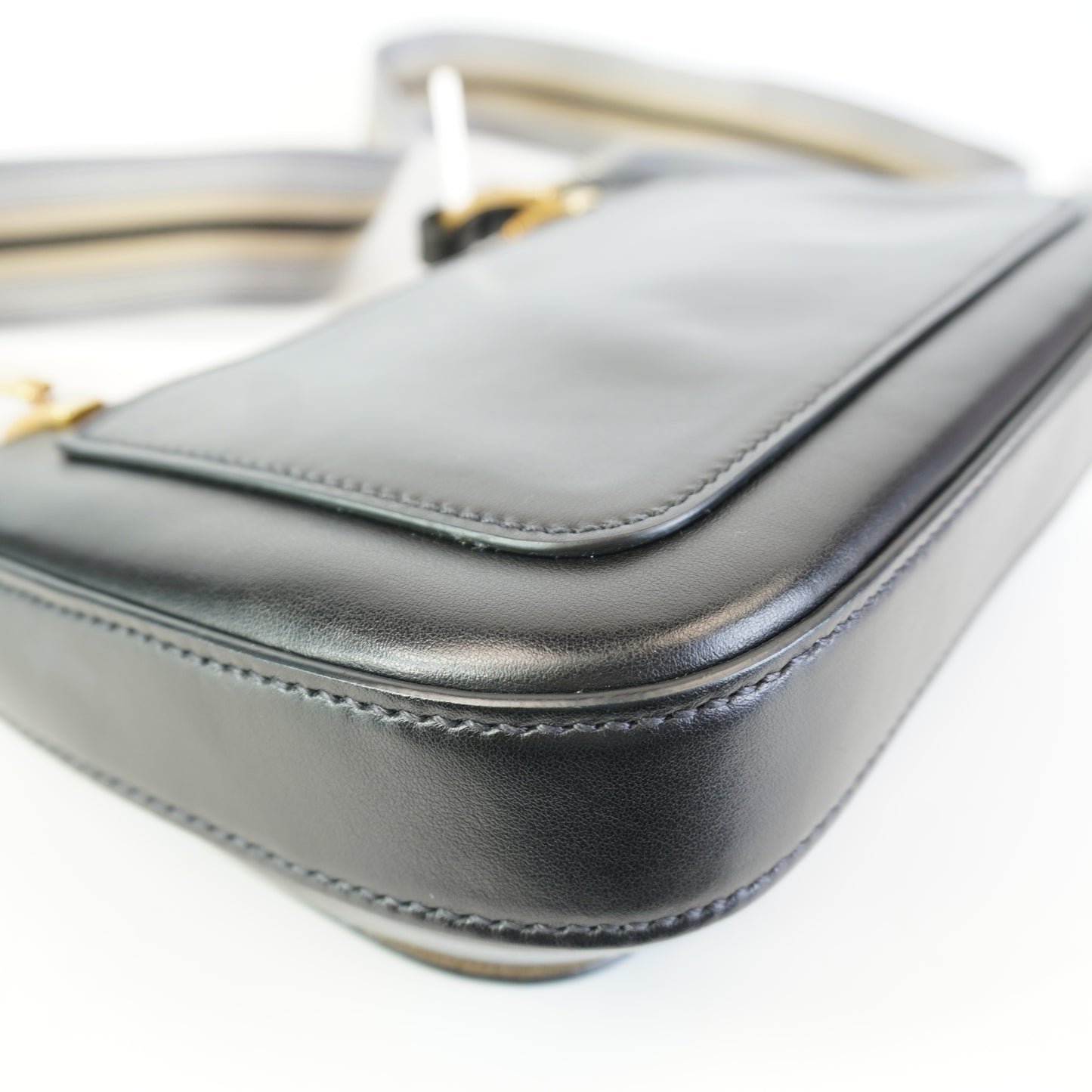 Prada Pionniere Saddle Black Small GHW
