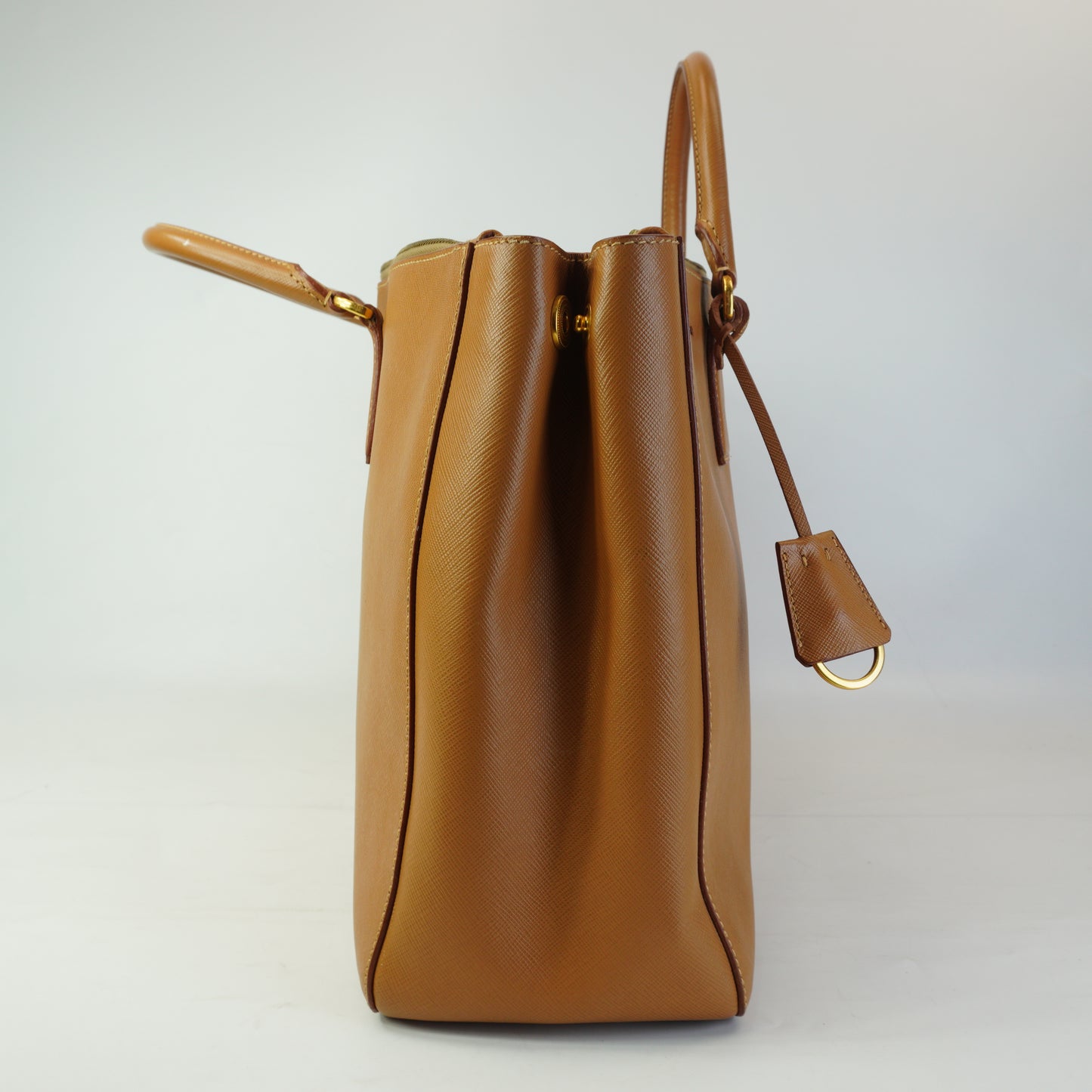 Prada Galleria Large Saffiano Leather Bag Caramel GHW