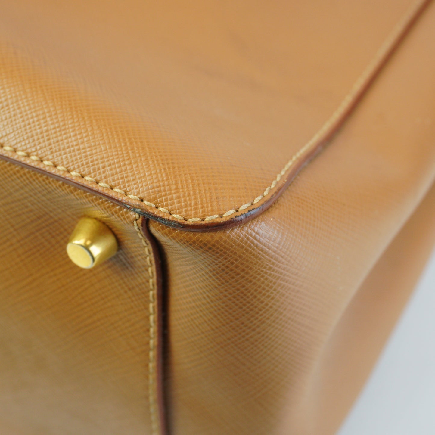 Prada Galleria Large Saffiano Leather Bag Caramel GHW
