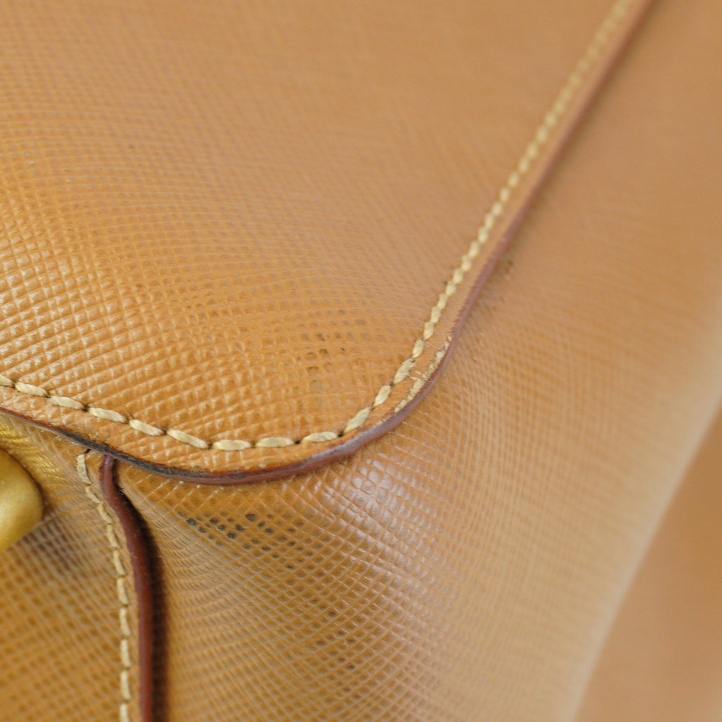 Prada Galleria Large Saffiano Leather Bag Caramel GHW