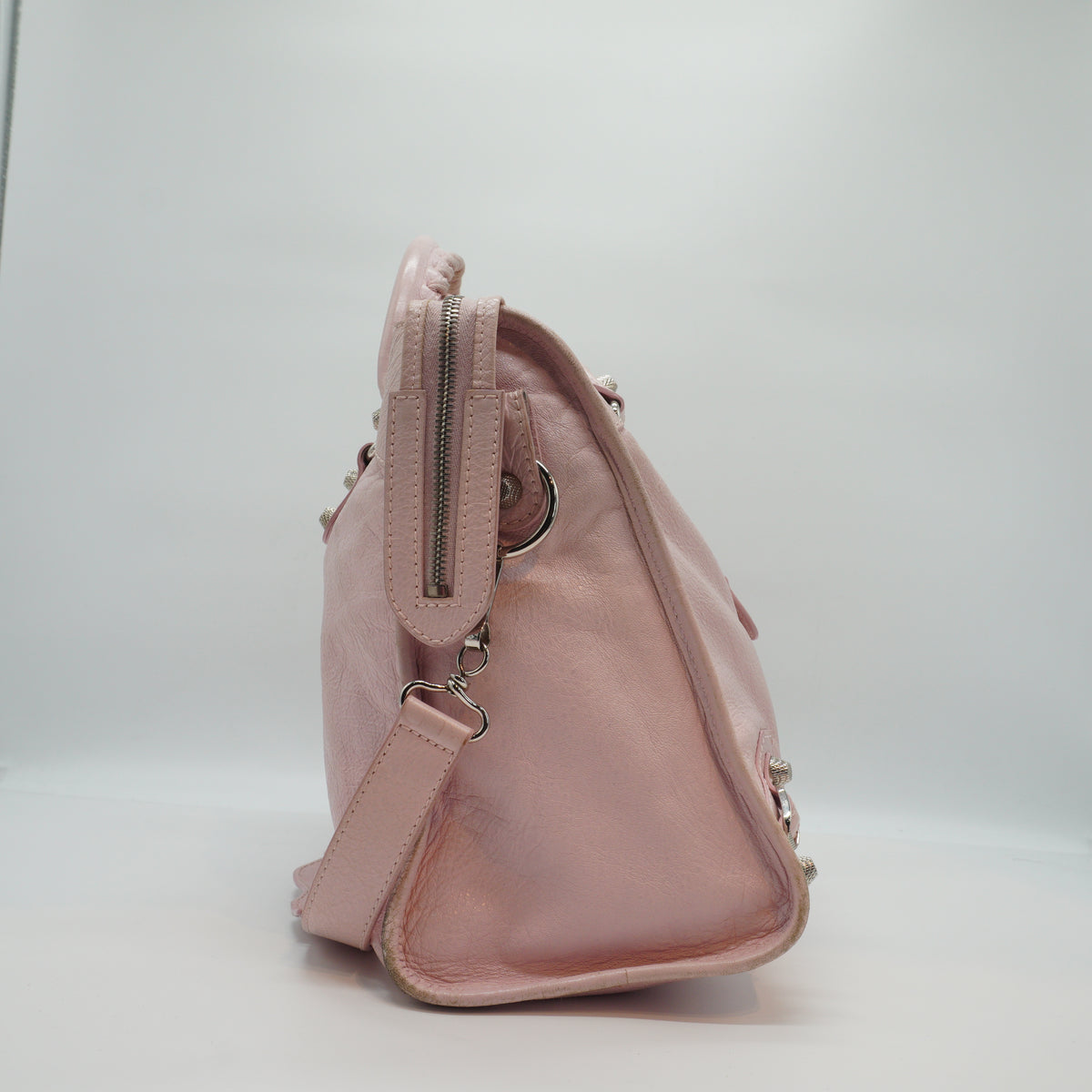 Balenciaga City Bag Large Light Pink SHW