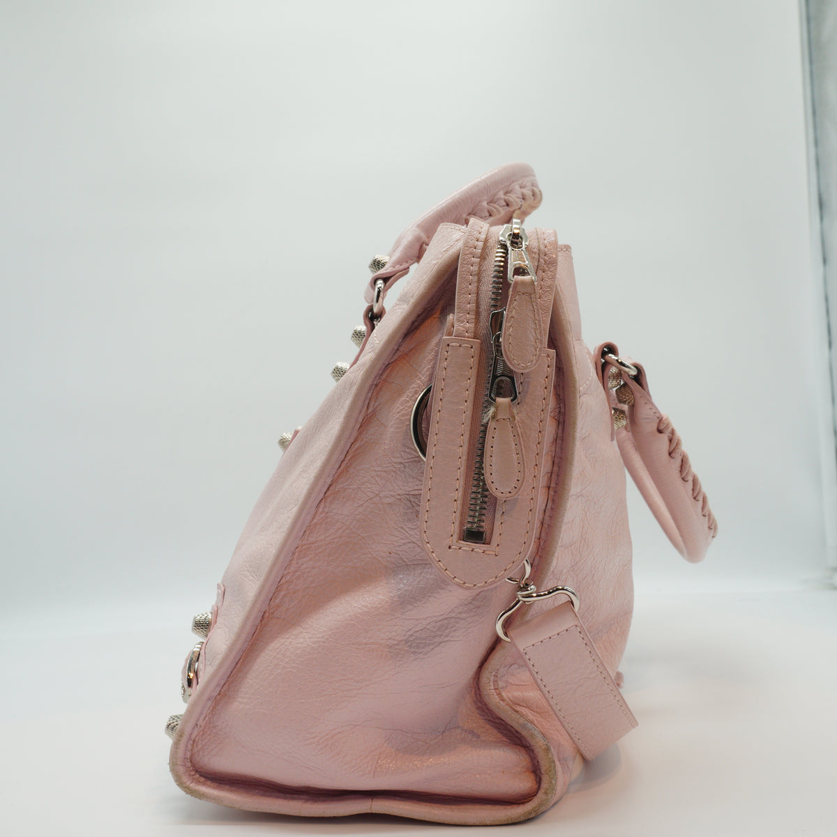 Balenciaga City Bag Large Light Pink SHW