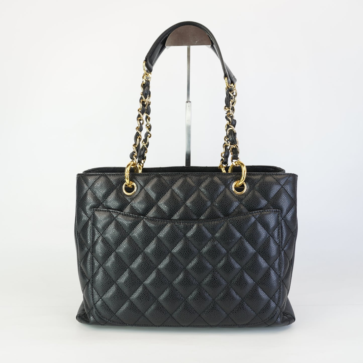 Chanel GST Black Caviar GHW