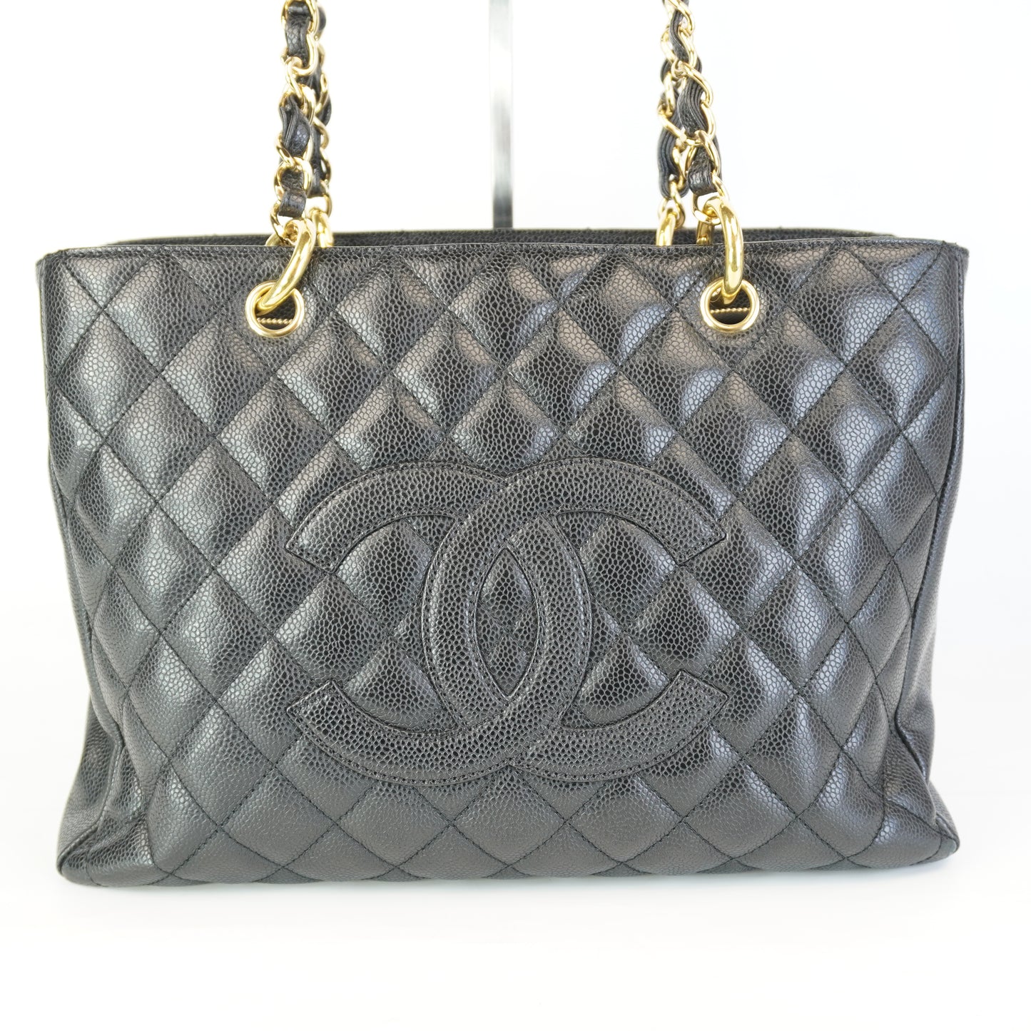 Chanel GST Black Caviar GHW