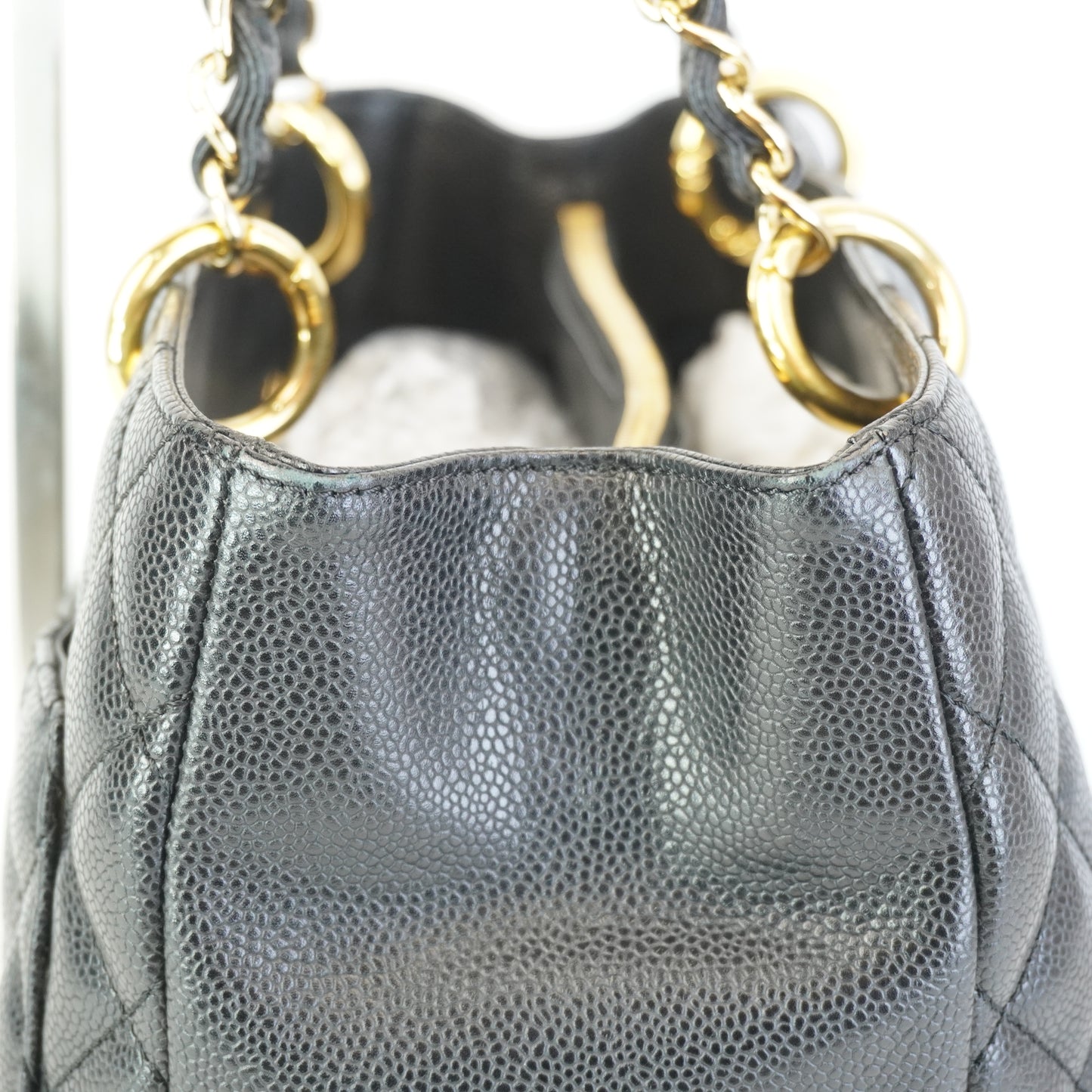 Chanel GST Black Caviar GHW