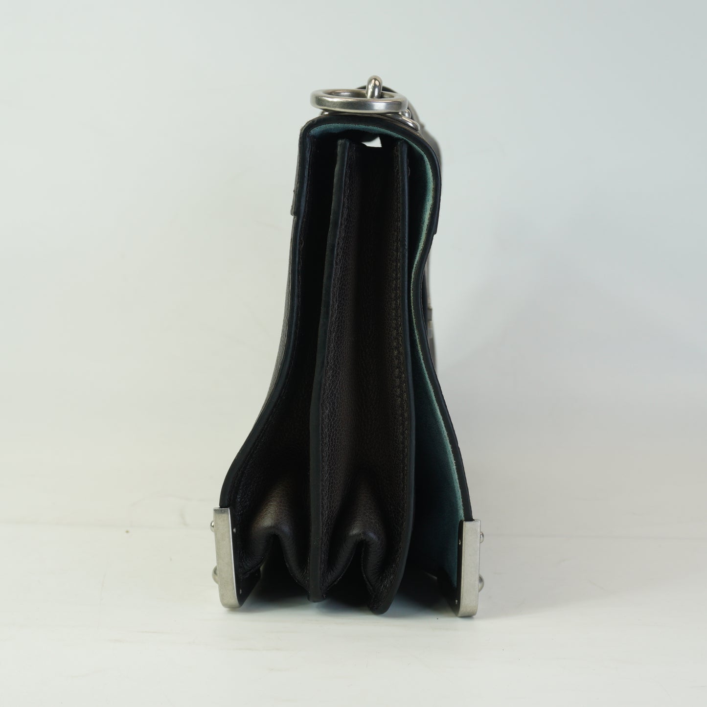 Prada Cashier Shoulder Bag Fumo Small SHW