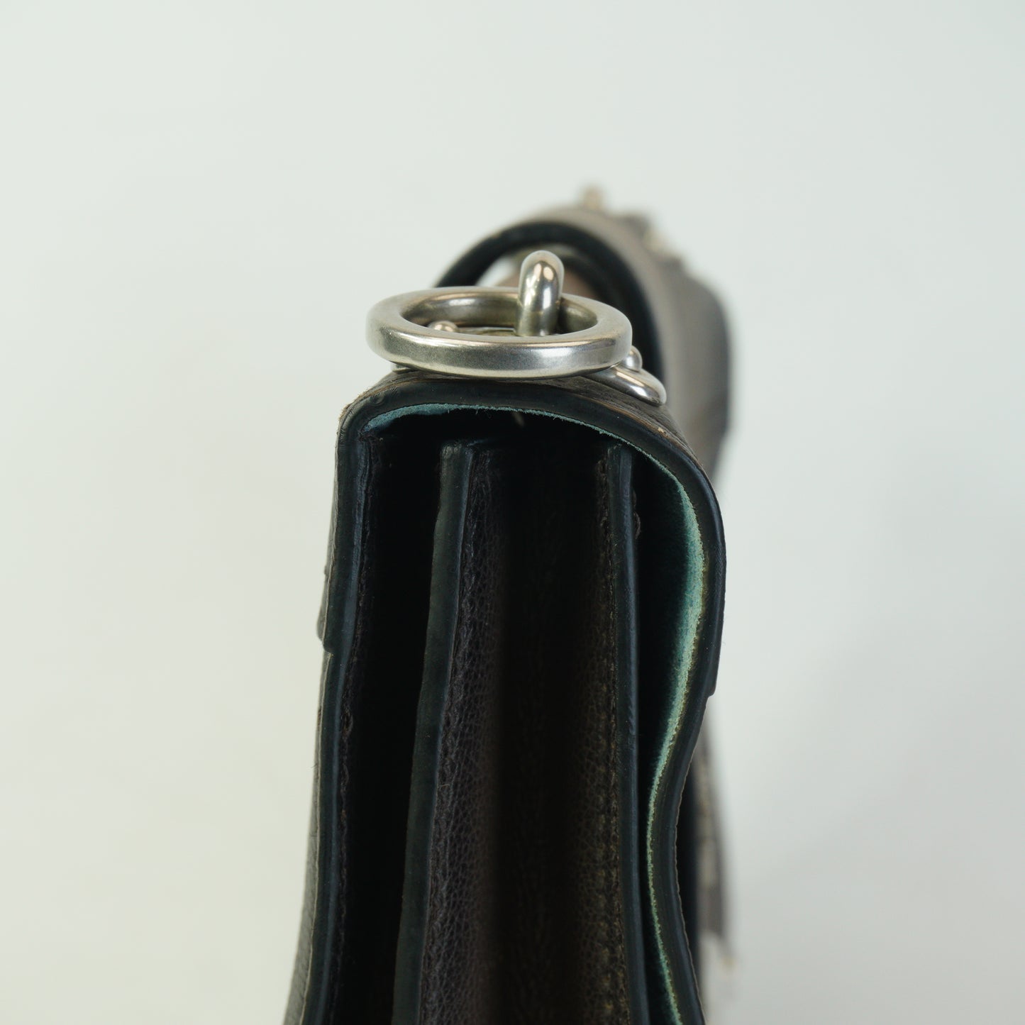 Prada Cashier Shoulder Bag Fumo Small SHW