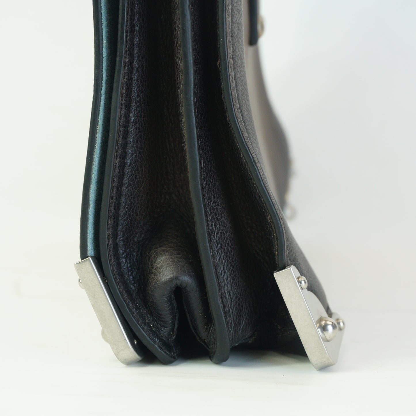 Prada Cashier Shoulder Bag Fumo Small SHW